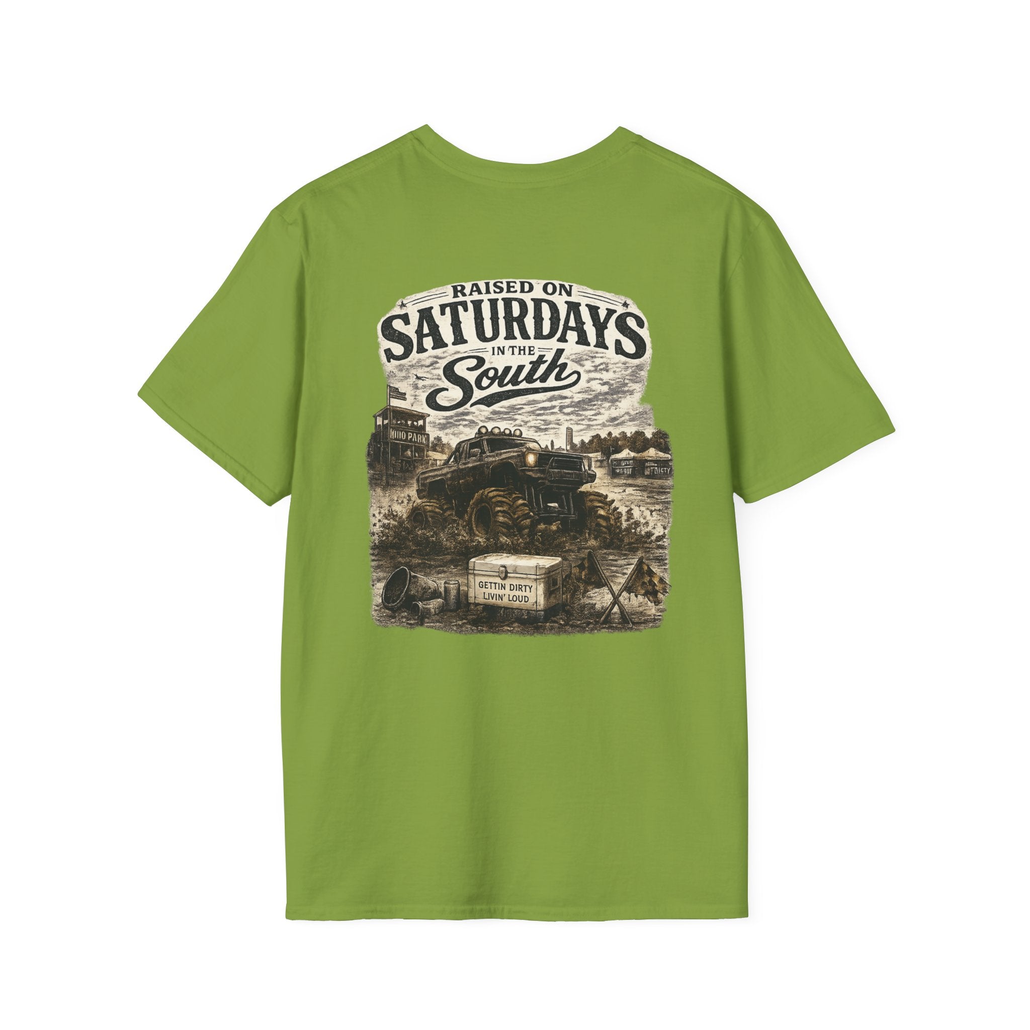 Raised On Saturdays In The South Vintage T-Shirt- Mud Park Saturdays
