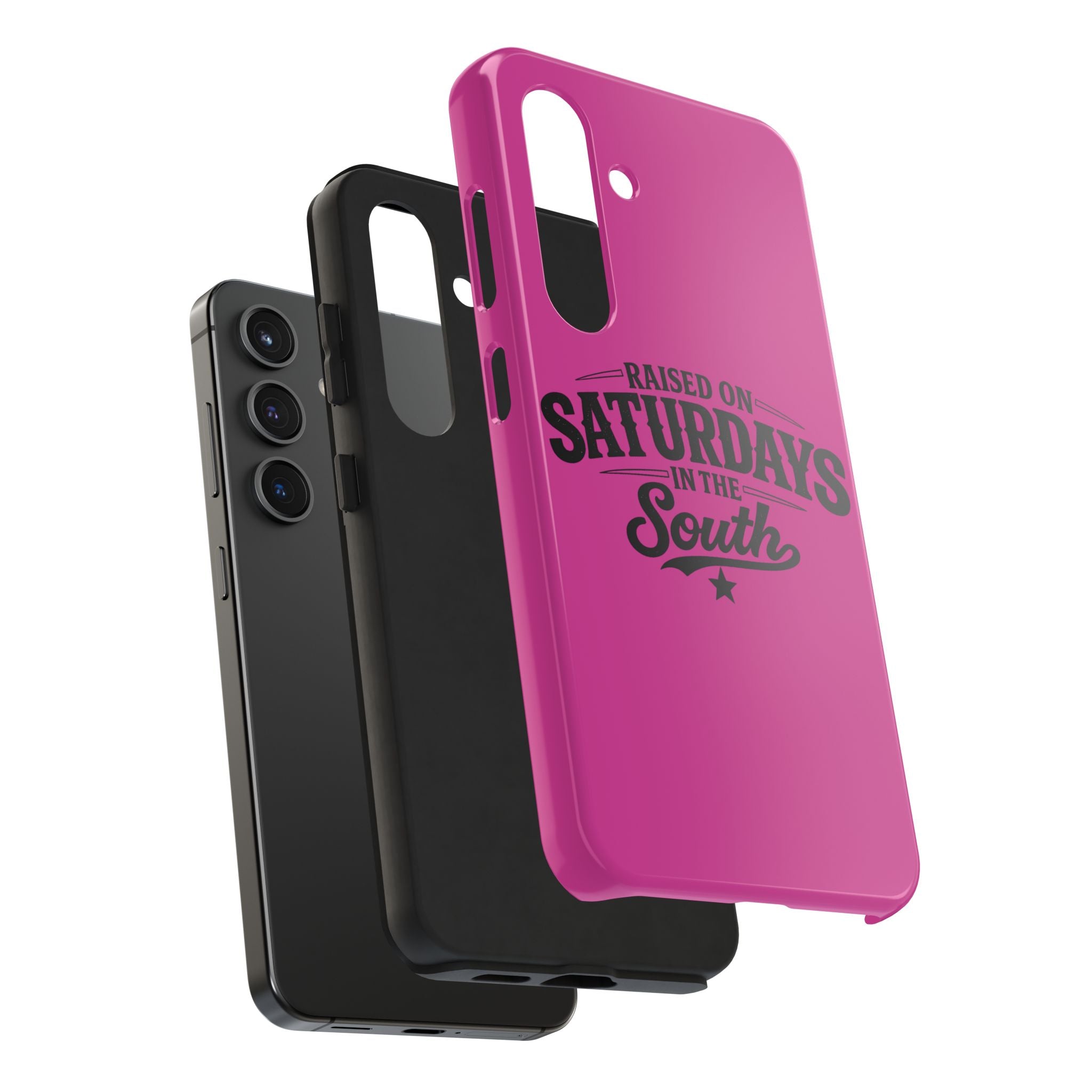 Raised On Saturdays In The South Phone Case-(pink)