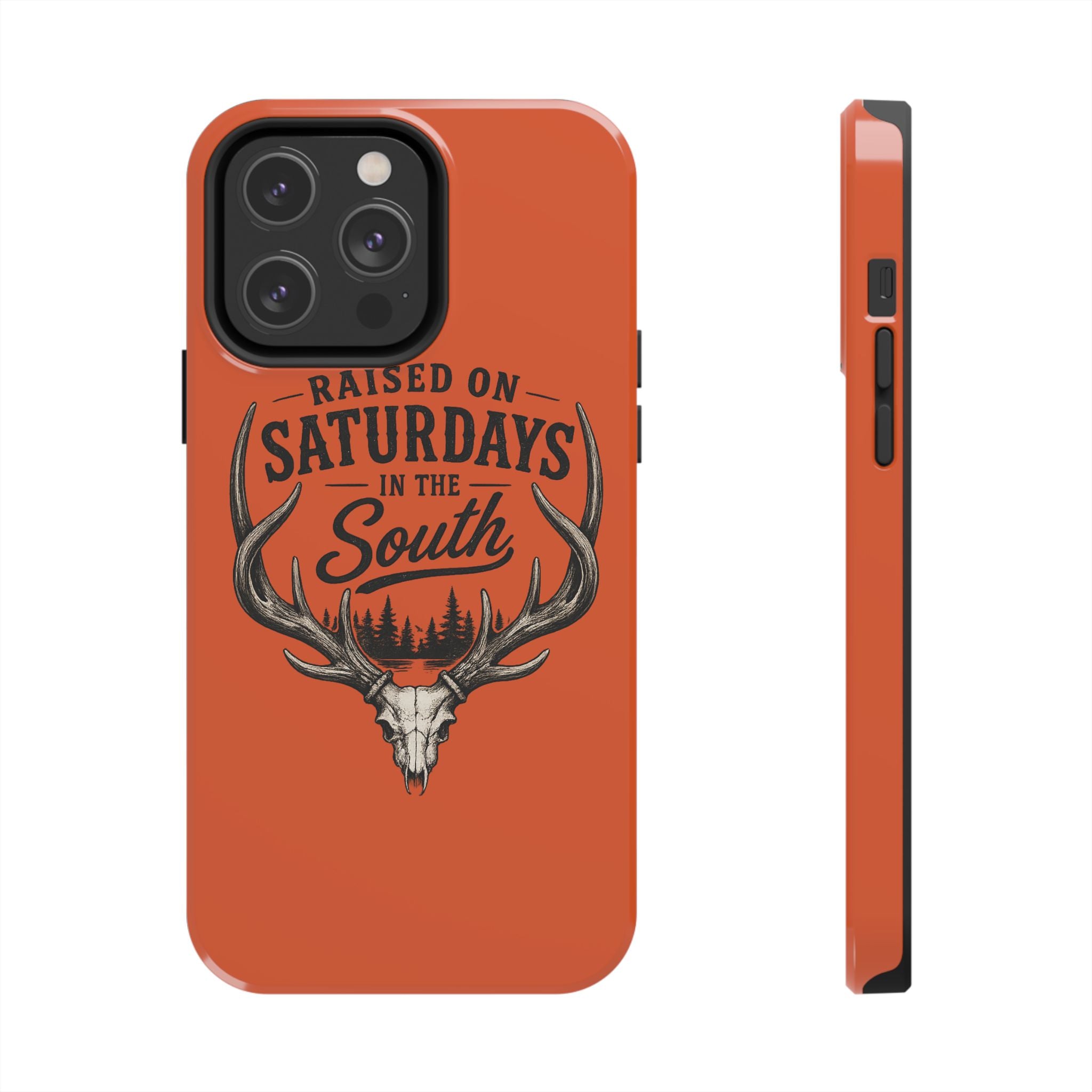 Raised On Saturdays In The South Phone Case-Spread Runs Deep In The Woods-(orange)