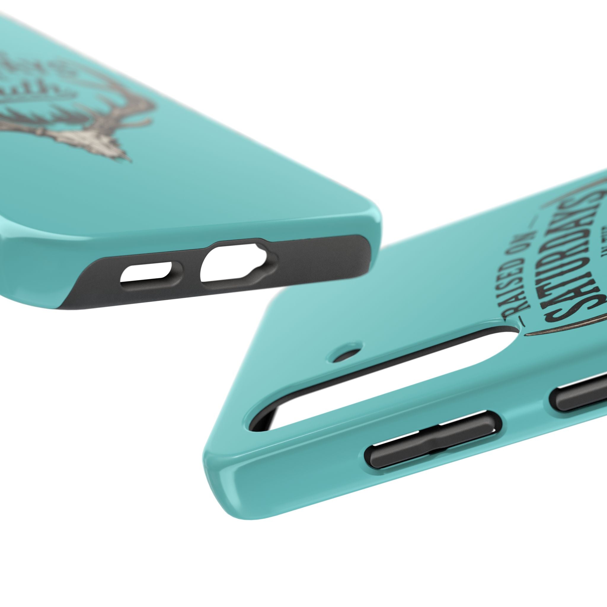 The Spreads Runs Deep In The Woods Phone Case-(blue)
