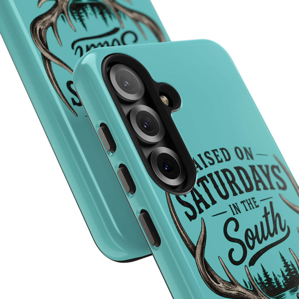 The Spreads Runs Deep In The Woods Phone Case-(blue)