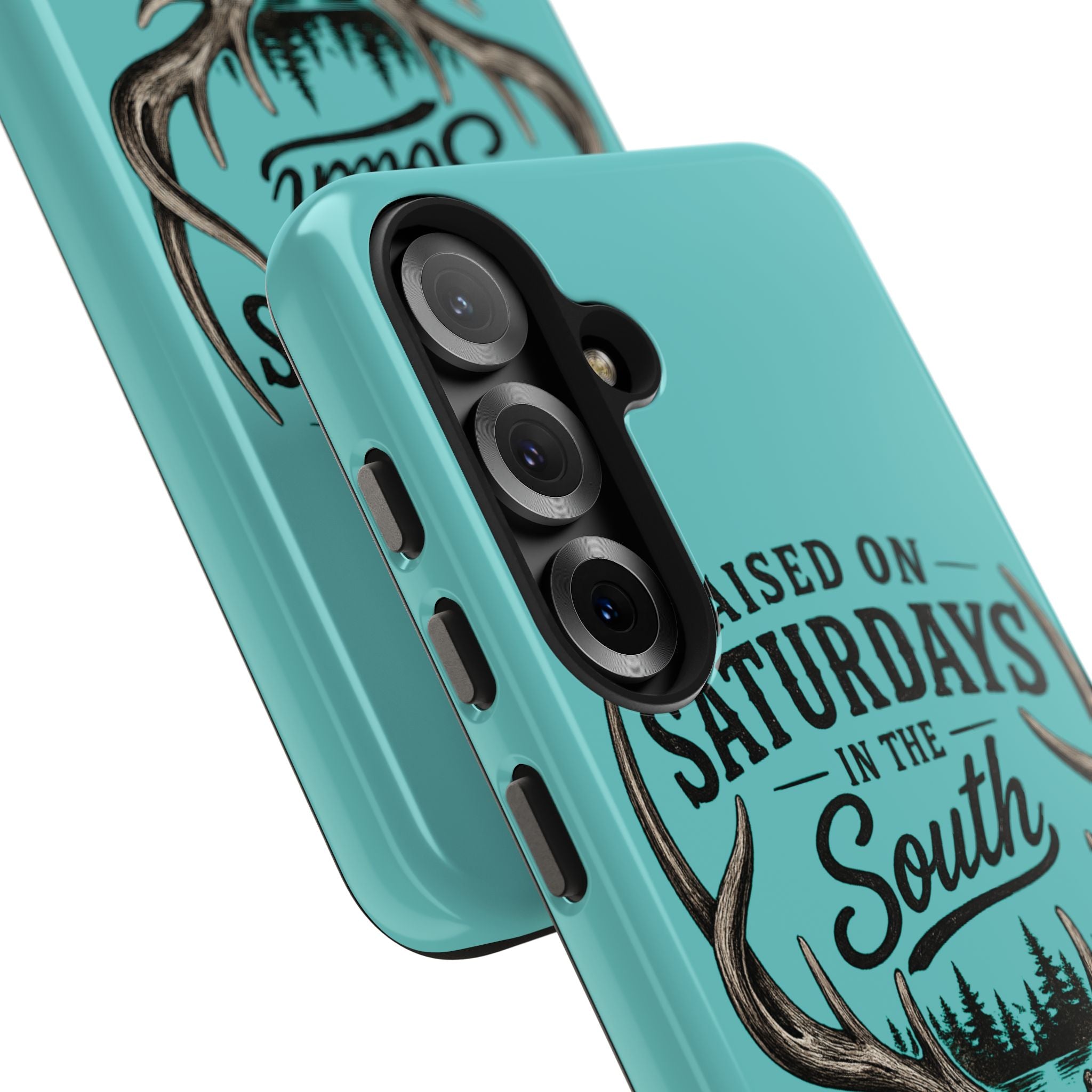 The Spreads Runs Deep In The Woods Phone Case-(blue)