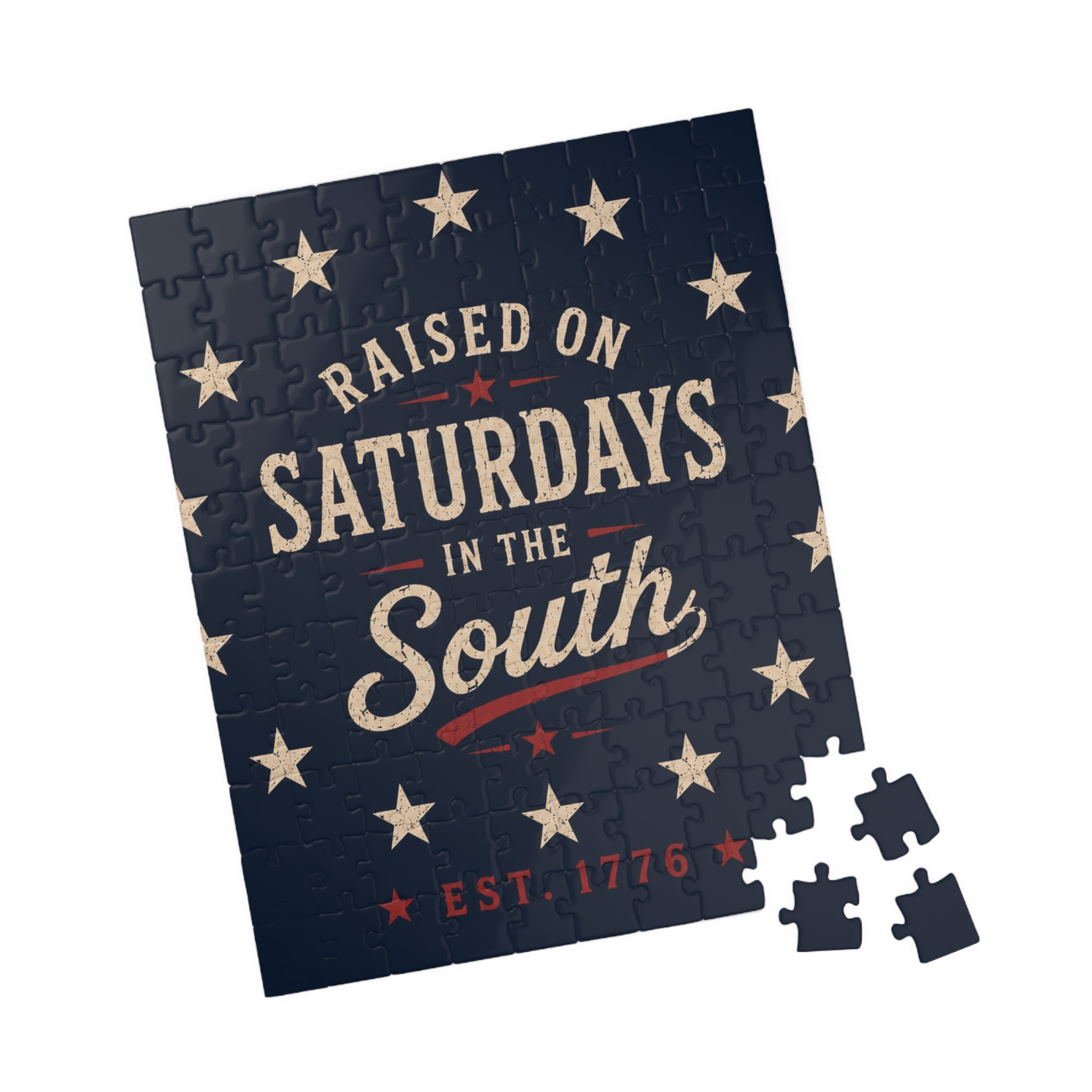 Raised On Saturdays In The South Jigsaw Puzzle – Patriotic Vintage