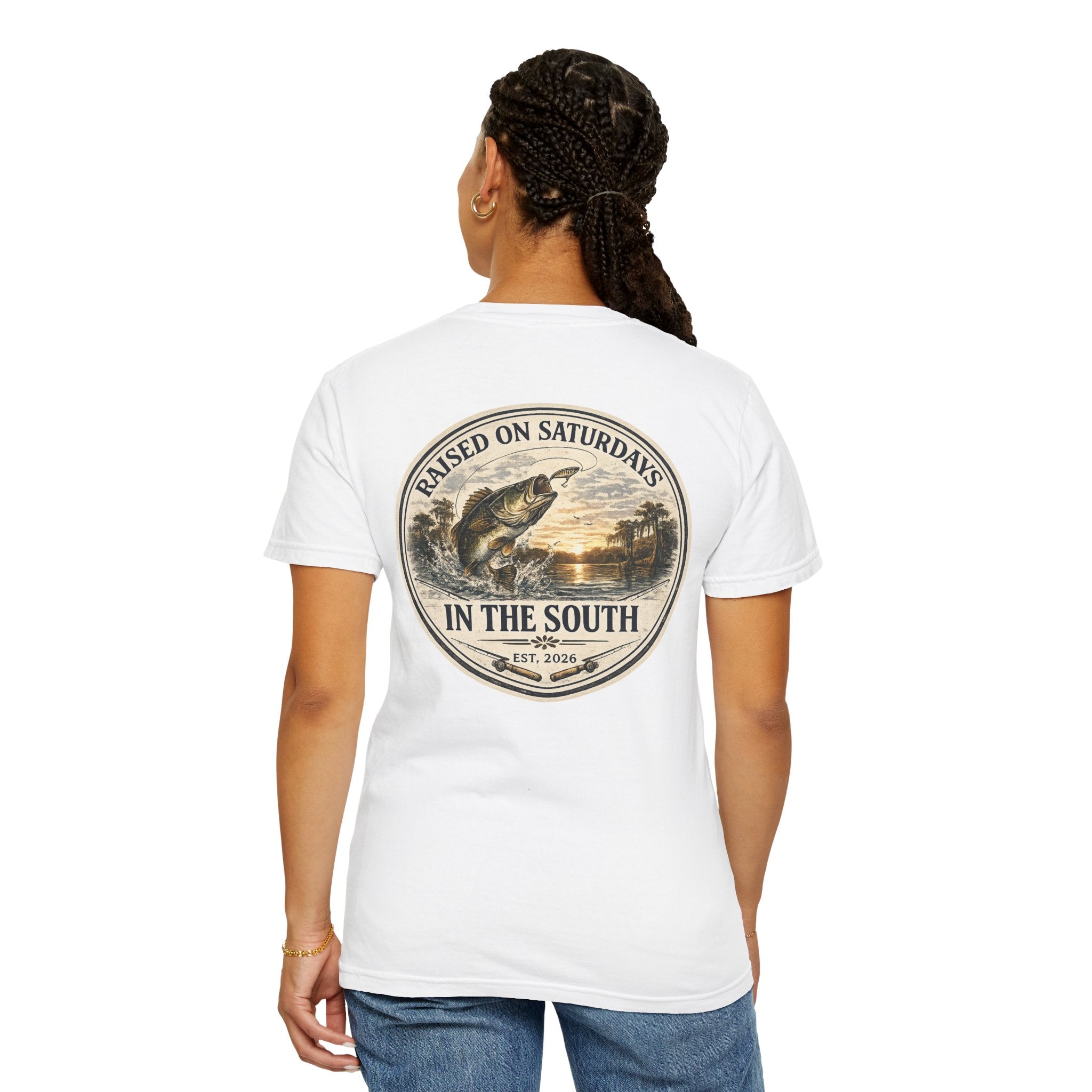 Raised On Saturdays In The South Classic T-Shirt- Fishin Season
