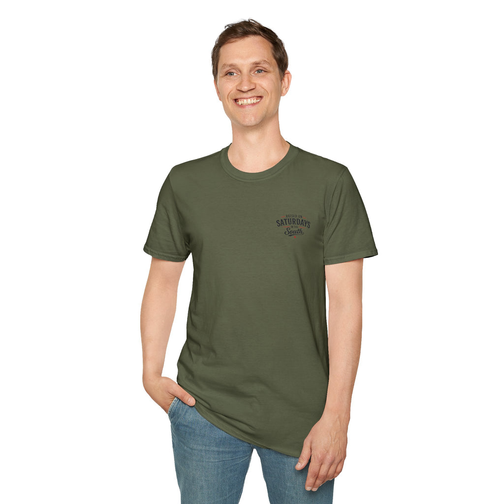 Raised On Saturdays In The South Vintage T-Shirt-Girl Dad Fishing Buddy-Father's Day Collection