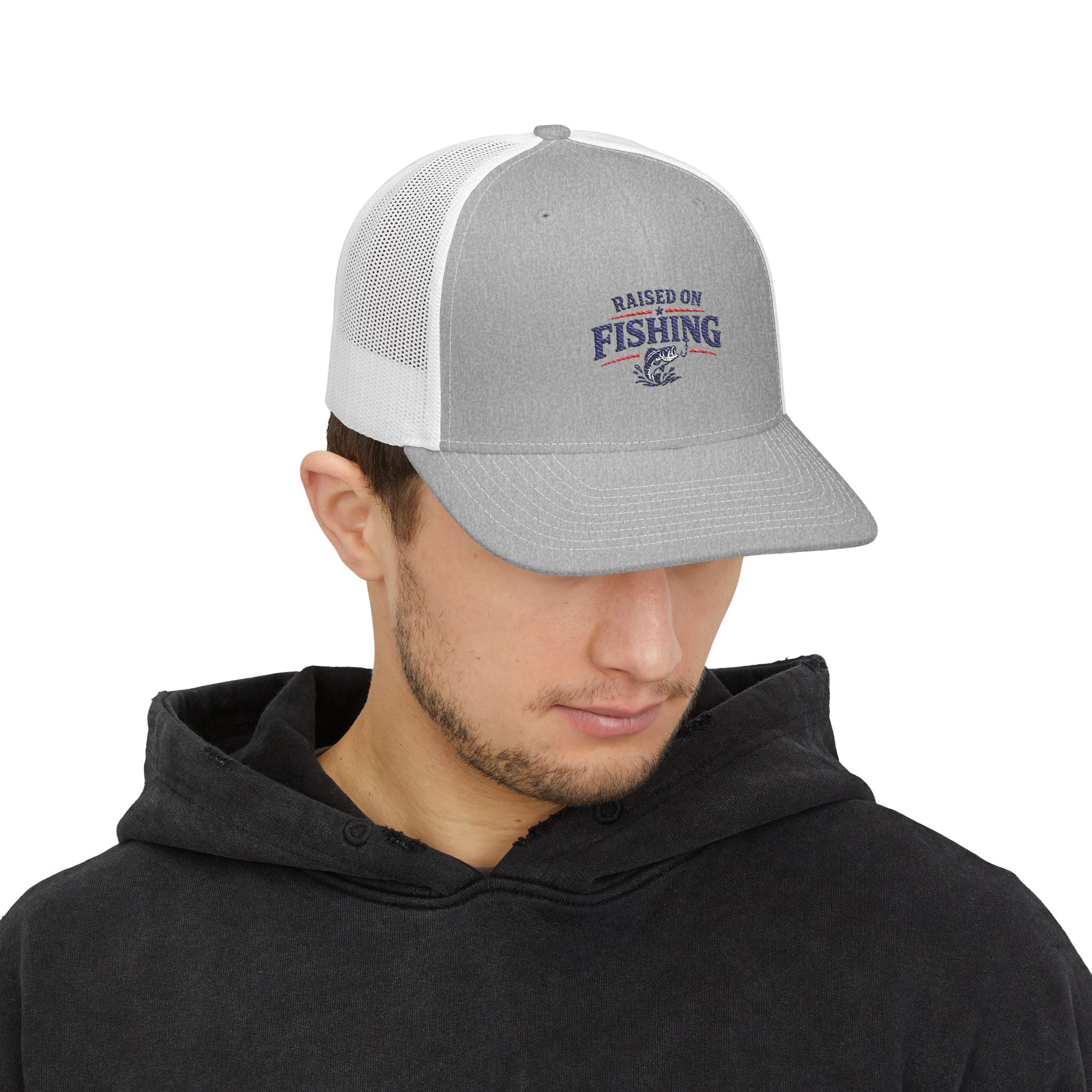 Snapback Trucker Cap — "Raised on Fishing"