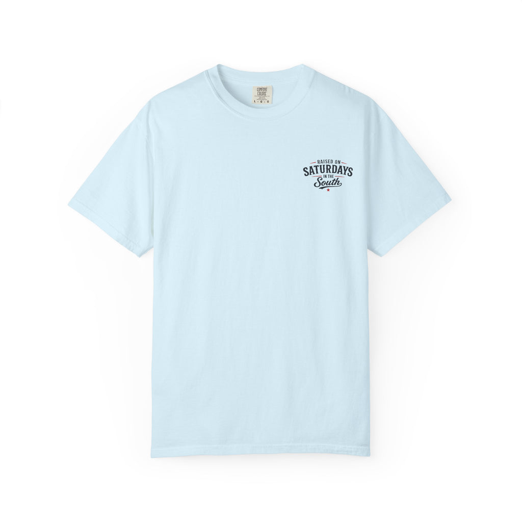 Raised on Saturdays T-Shirt — Boy Dad Fishing Buddies