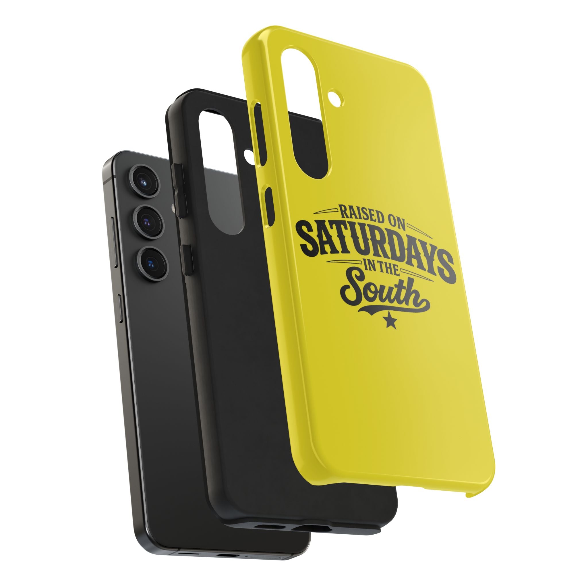 Raised On Saturdays In The South Phone Case-(yellow)