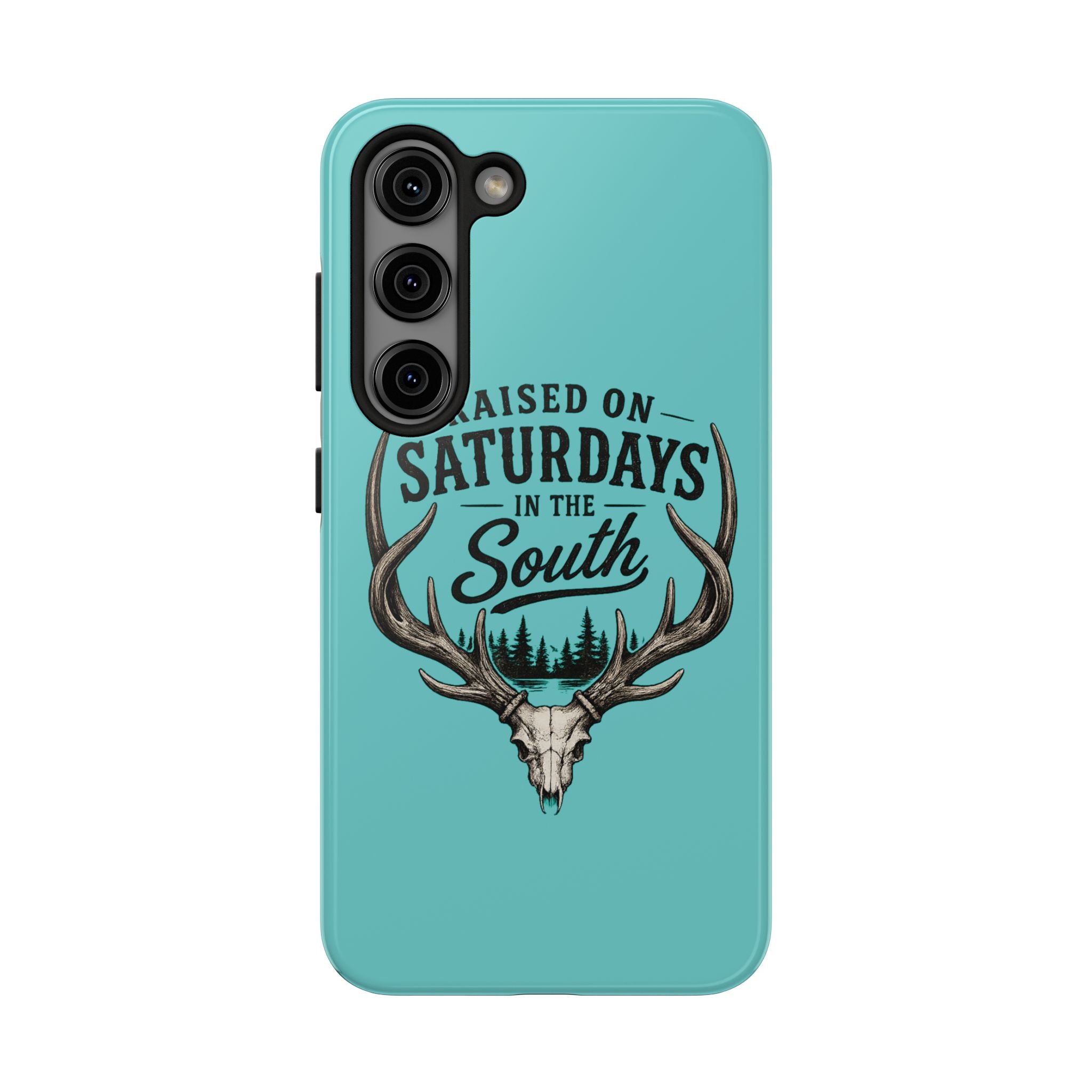 The Spreads Runs Deep In The Woods Phone Case-(blue)
