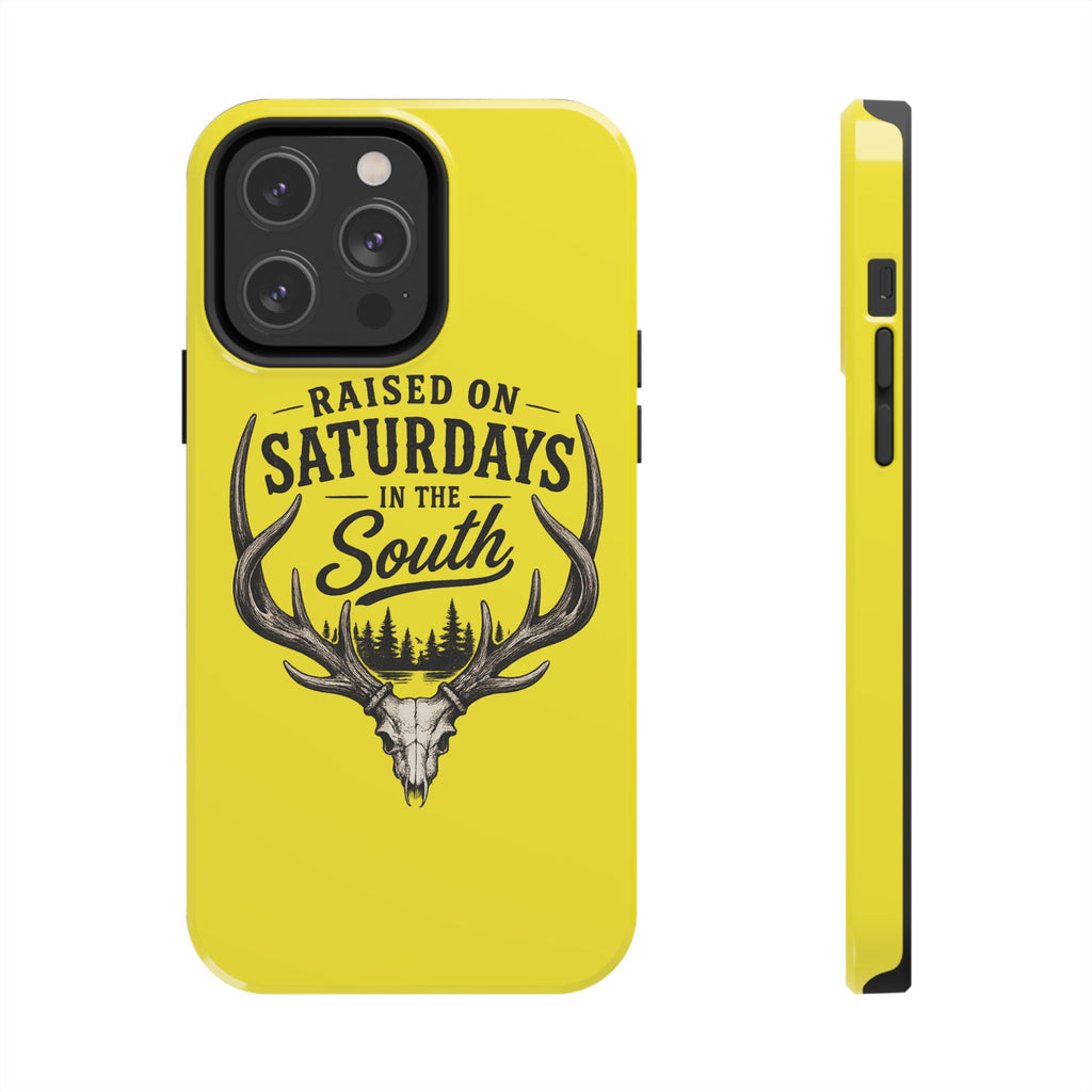Raised On Saturdays In The South Phone Case-Spread Runs Deep In The Woods-(yellow)