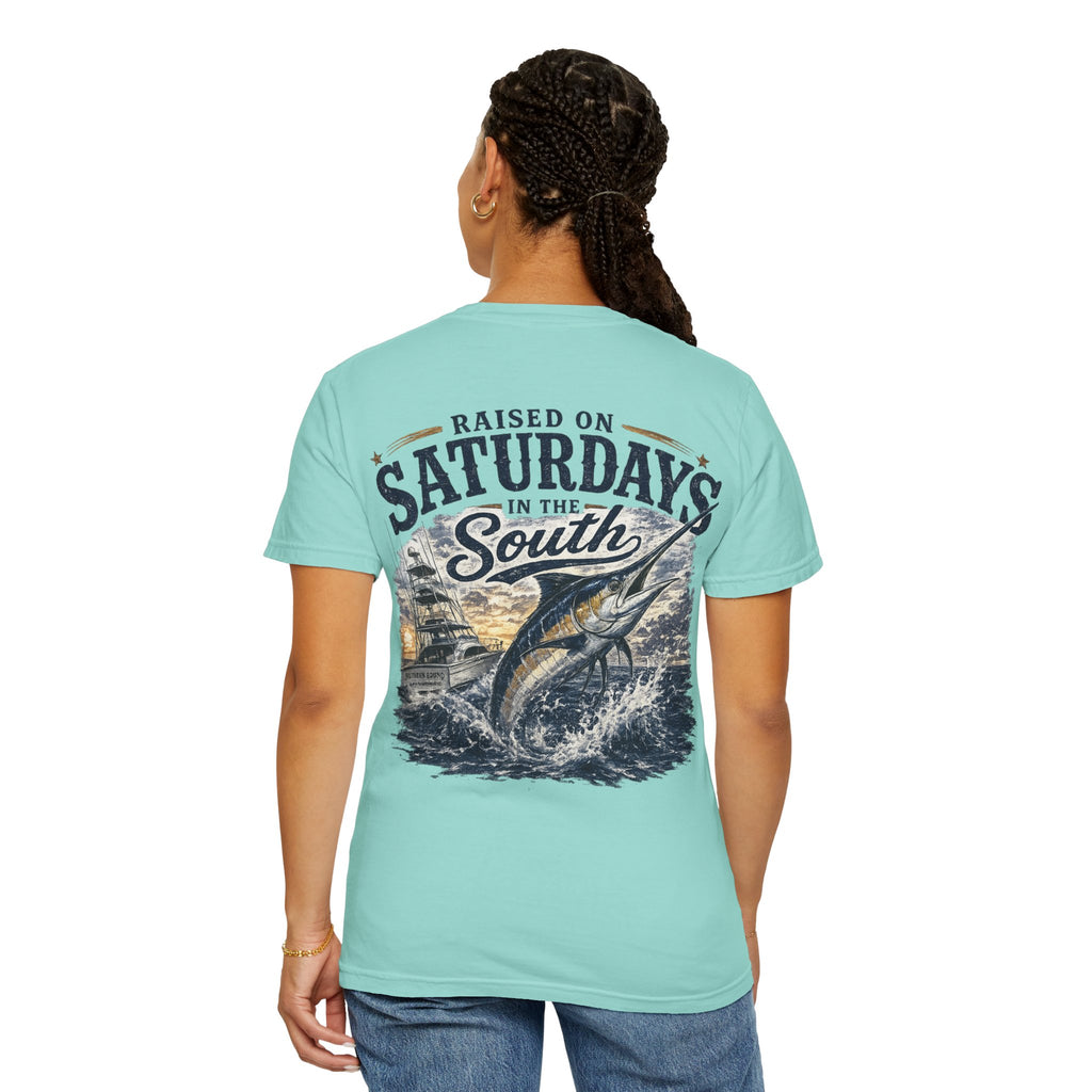 Raised On Saturdays In The South T-Shirt-Deep Sea Saturdays