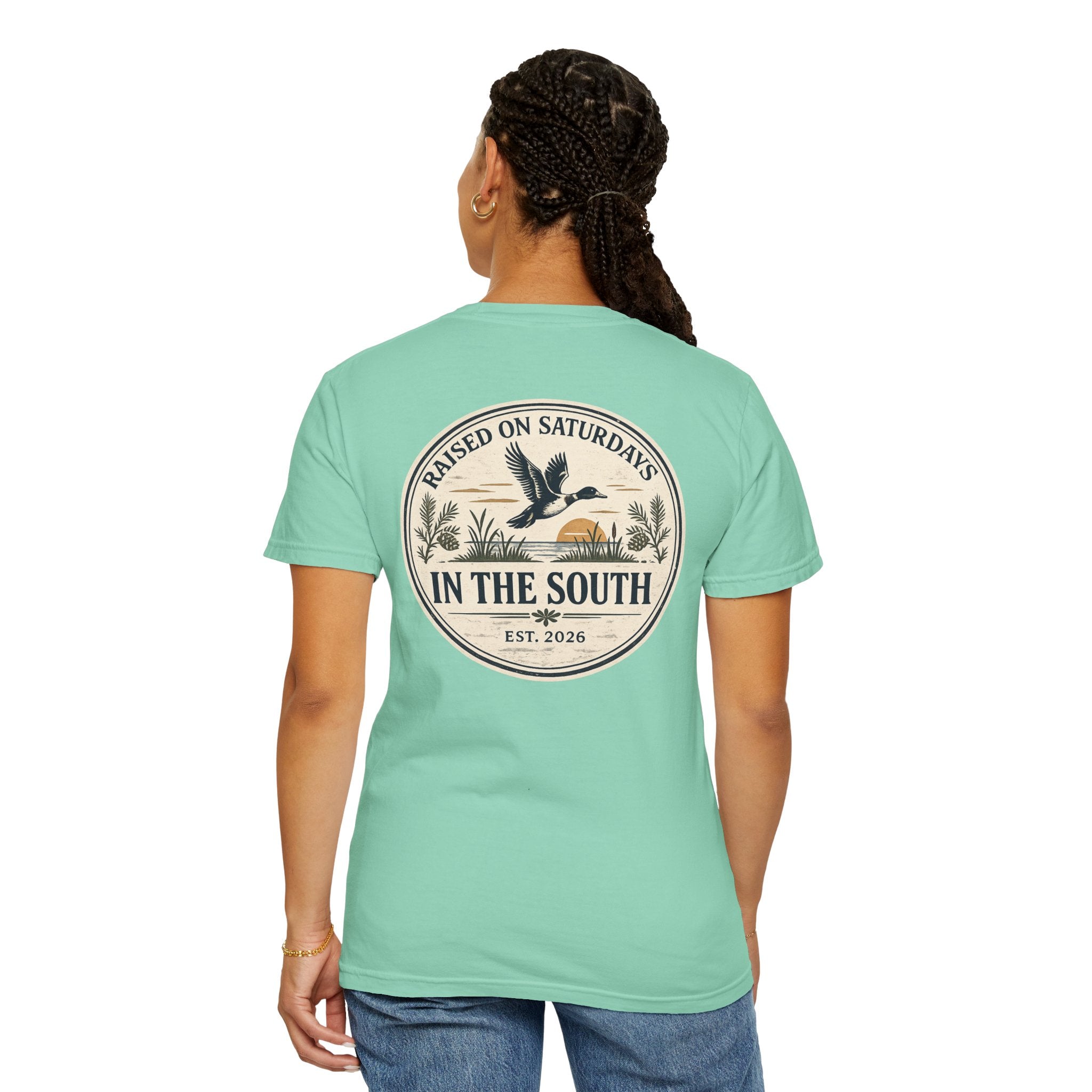 Raised On Saturdays In The South Classic T-Shirt - Duck Season