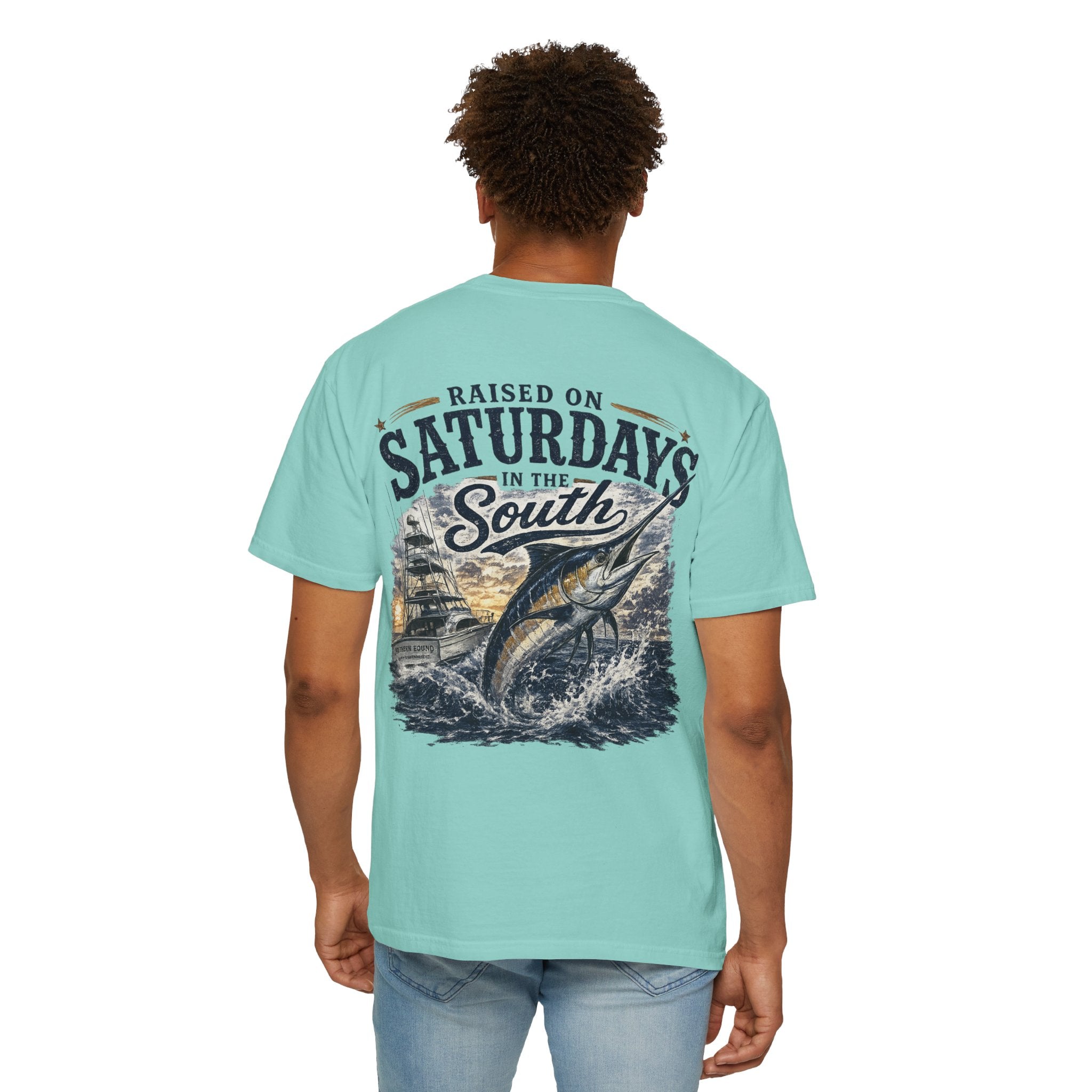 Raised On Saturdays In The South T-Shirt-Deep Sea Saturdays
