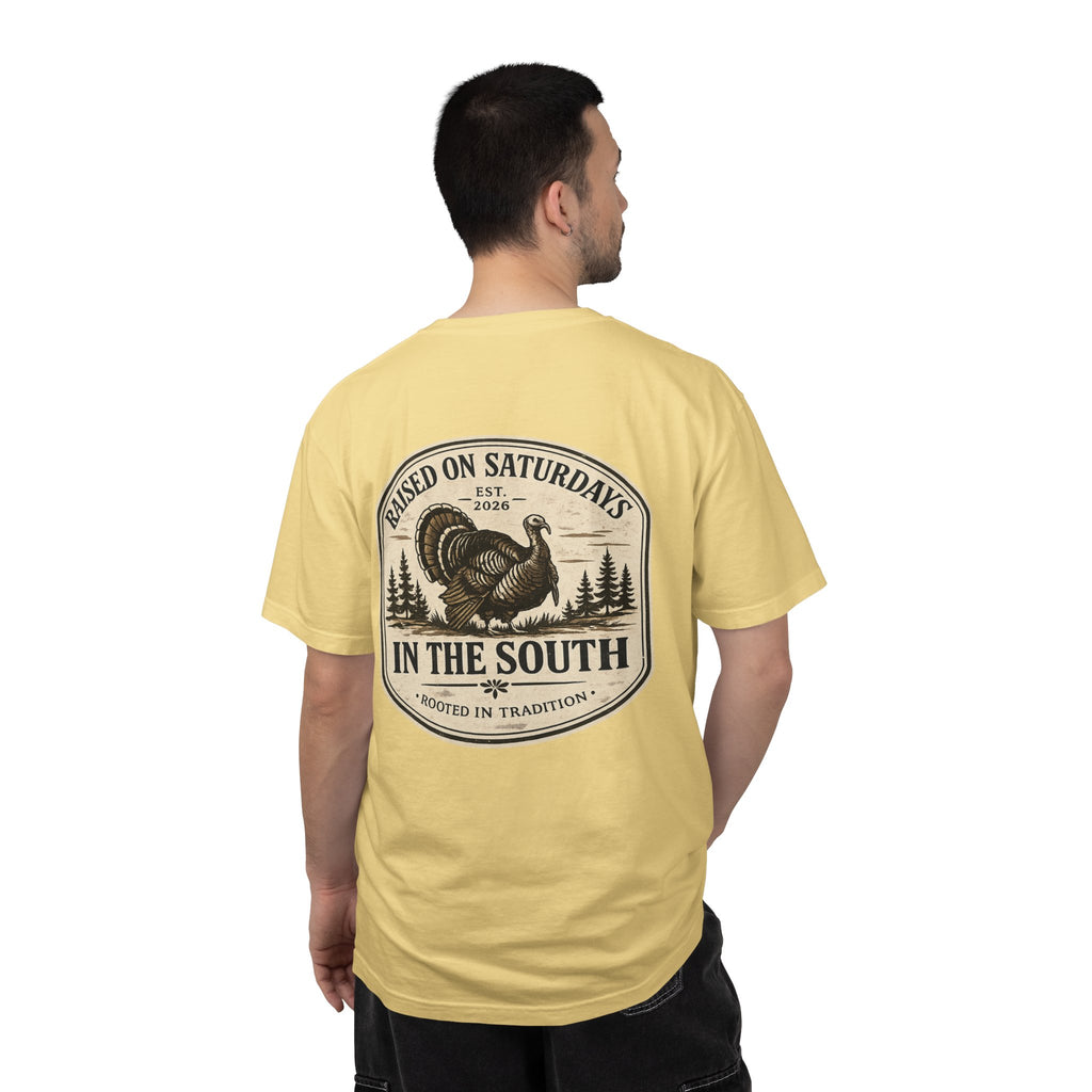 Raised On Saturdays In The South Southern Turkey Hunting T-Shirt
