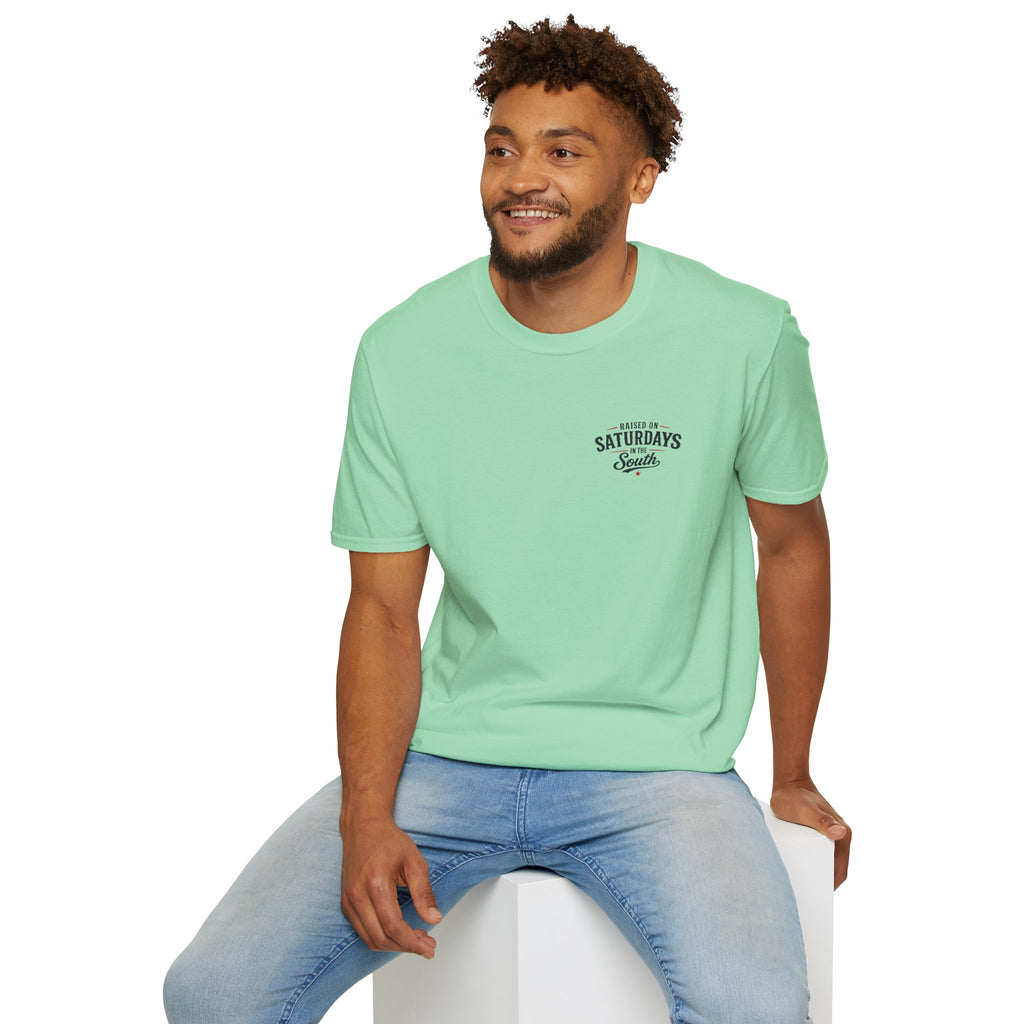 "Raised On Saturdays In The South" Vintage T-Shirt-Saturdays Are Made For Fishin