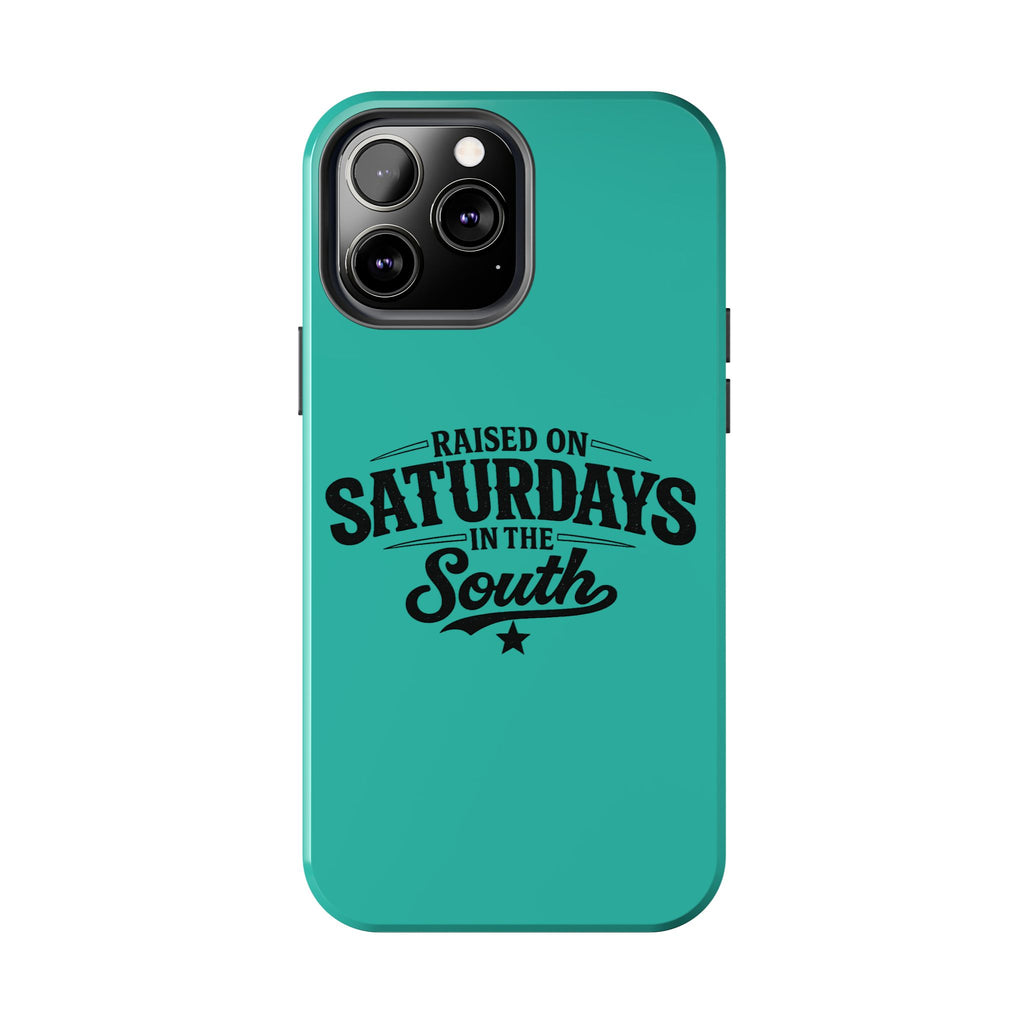 Raised On Saturdays In The South Phone Case-(blue)