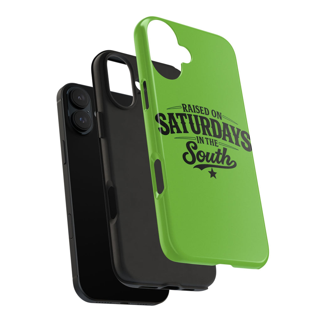 Raised On Saturdays In The South Phone Case-(green)