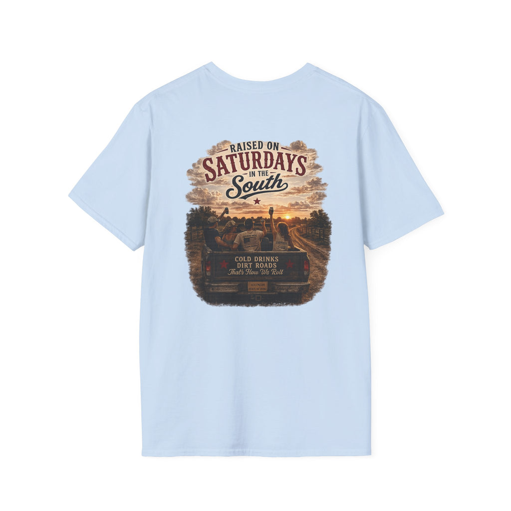 Raised On Saturdays In The South Vintage T-Shirt- Good Riding Buddies