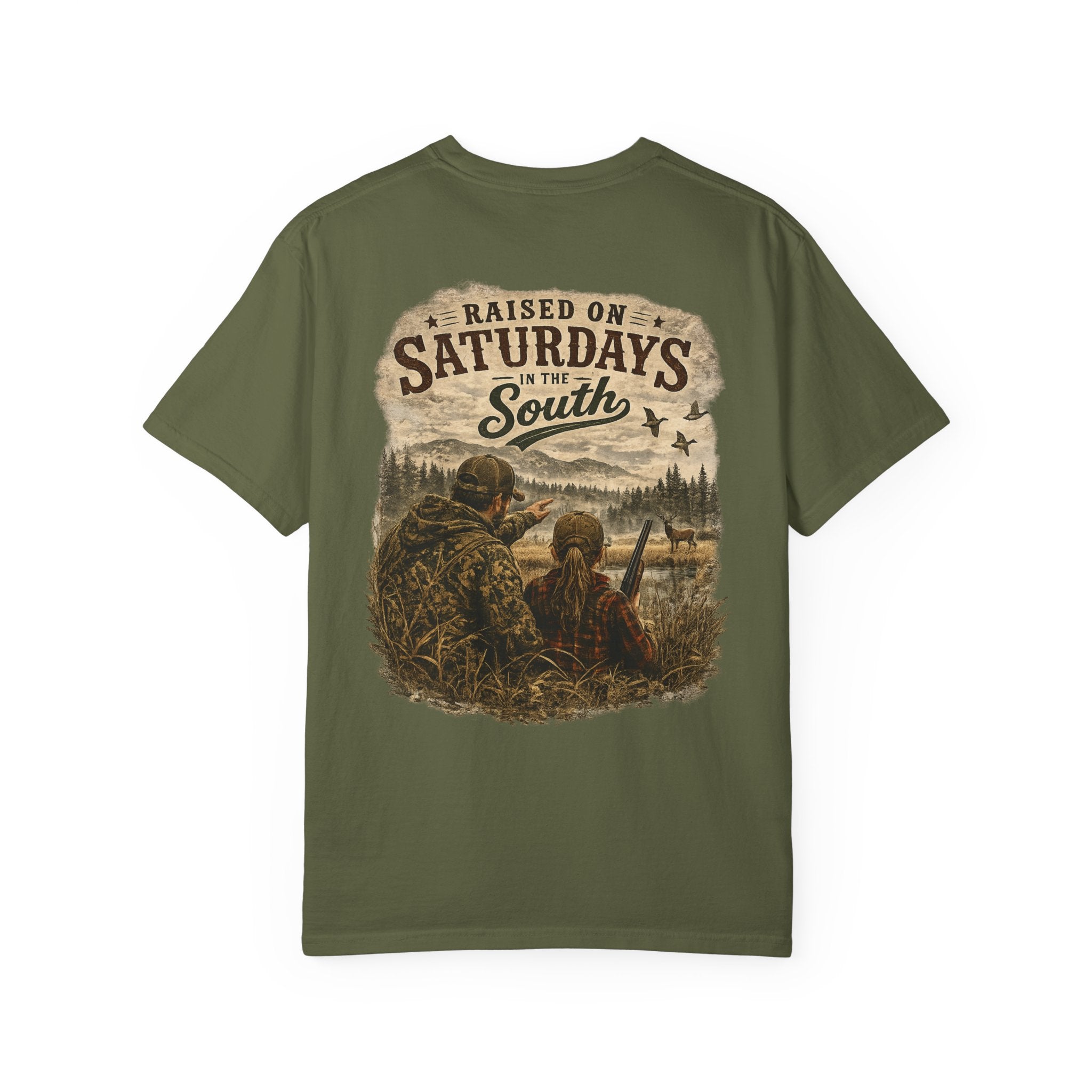 Raised On Saturdays In The South T-Shirt — Girl Dad Hunting Buddies