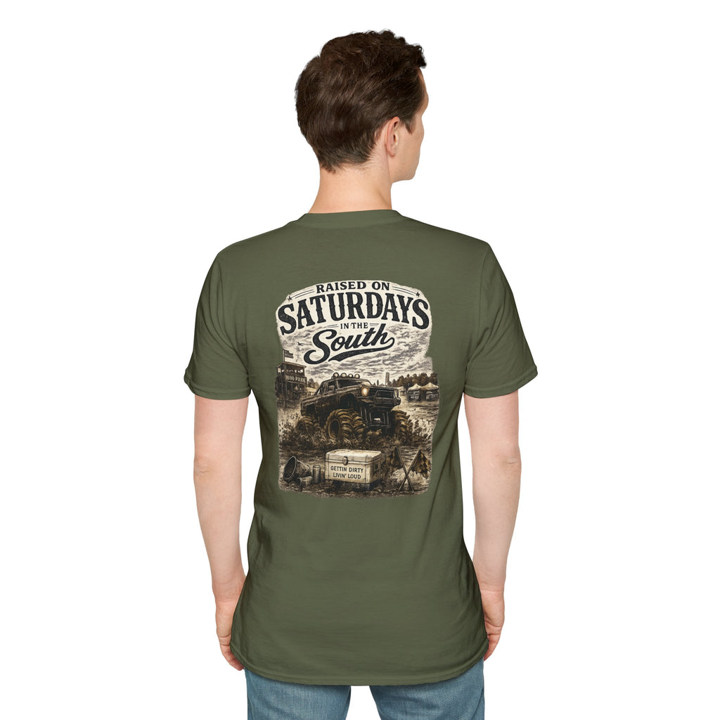 Raised On Saturdays In The South Vintage T-Shirt- Mud Park Saturdays