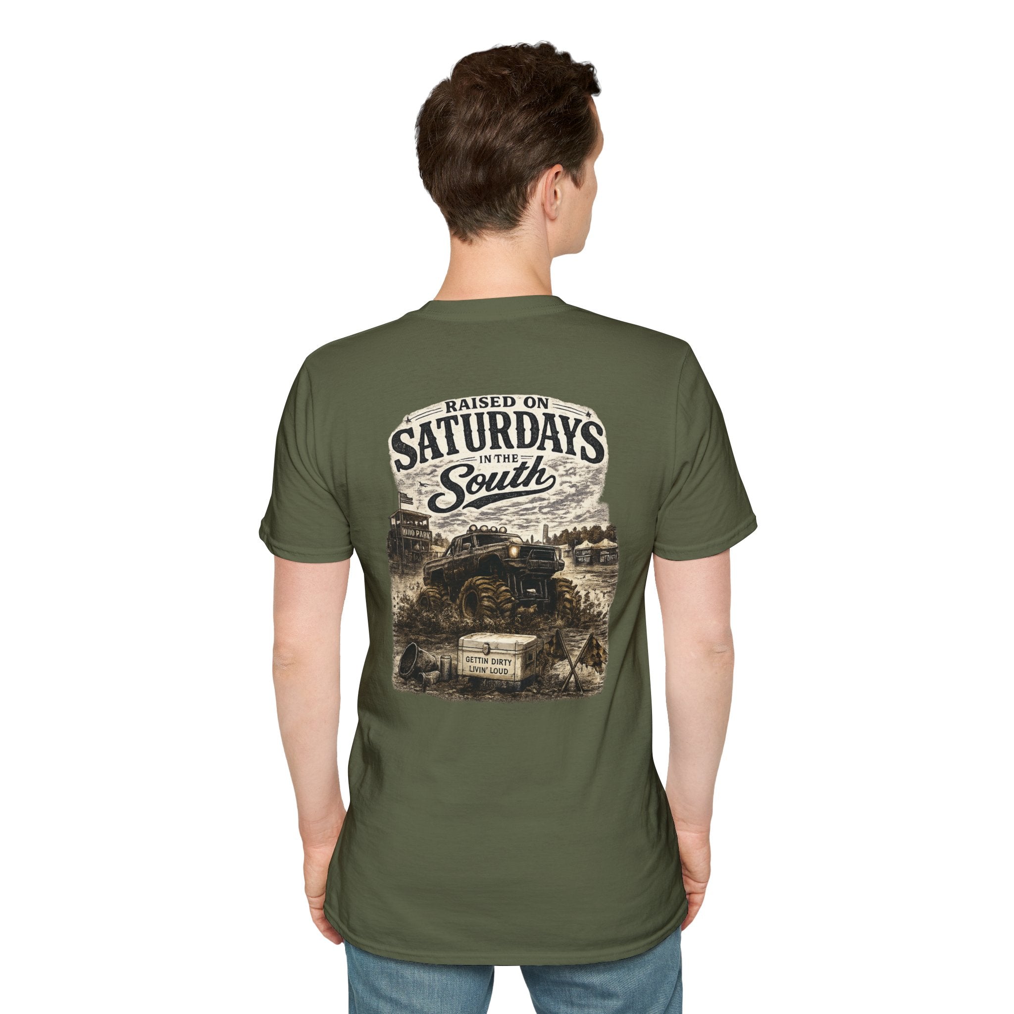 Raised On Saturdays In The South Vintage T-Shirt- Mud Park Saturdays