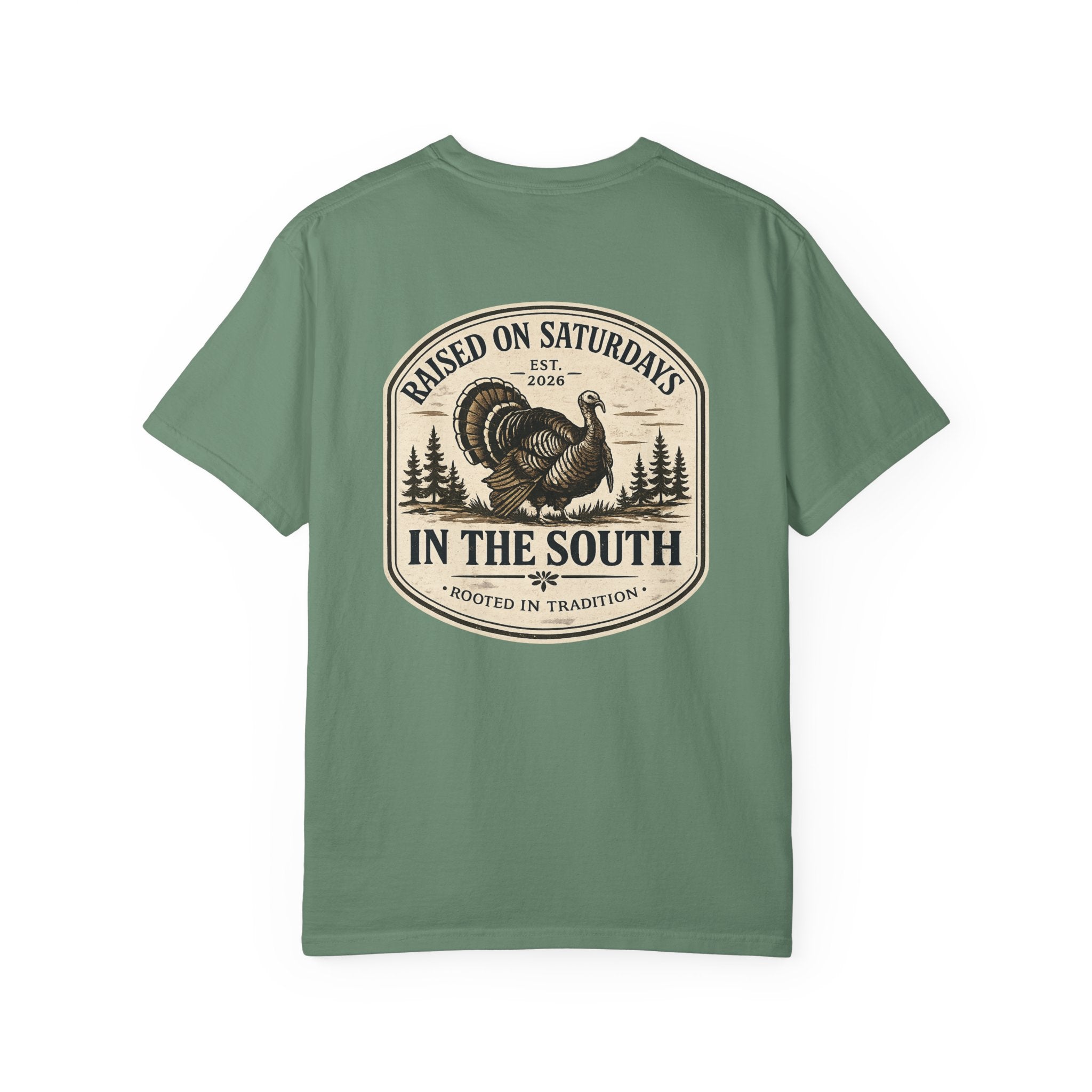 Raised On Saturdays In The South Southern Turkey Hunting T-Shirt