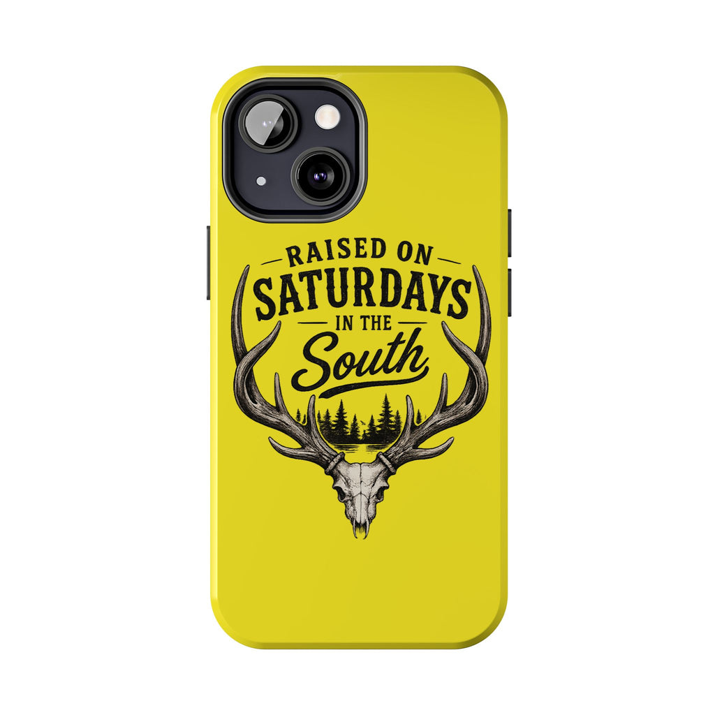 Raised On Saturdays In The South Phone Case-Spread Runs Deep In The Woods-(yellow)