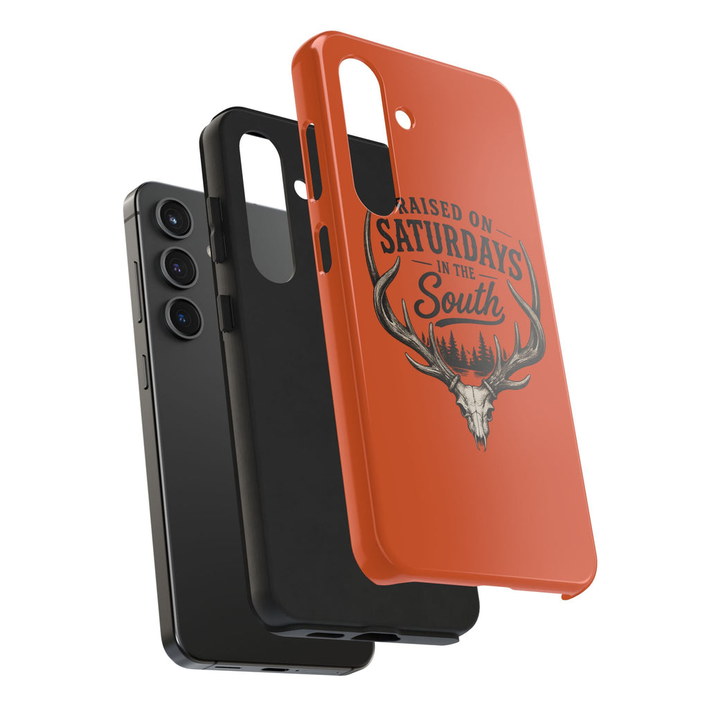 Raised On Saturdays In The South Phone Case-Spread Runs Deep In The Woods-(orange)