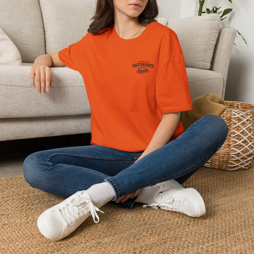 "Raised On Saturdays In The South" Vintage T-Shirt-Saturdays Are Made For Fishin