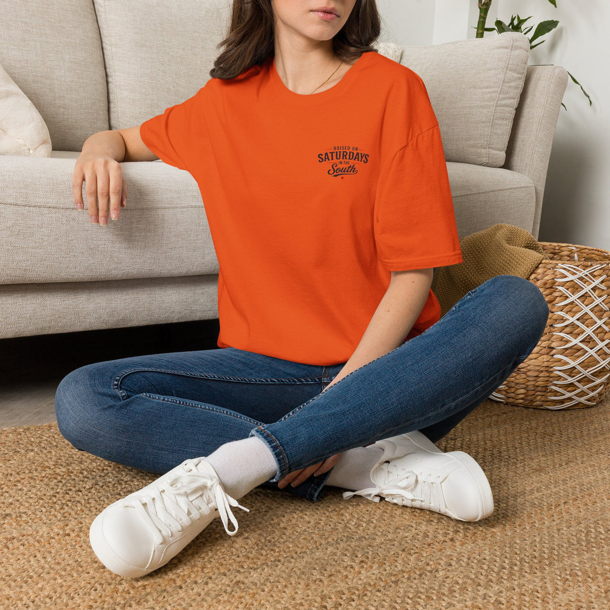 "Raised On Saturdays In The South" Vintage T-Shirt-Saturdays Are Made For Fishin