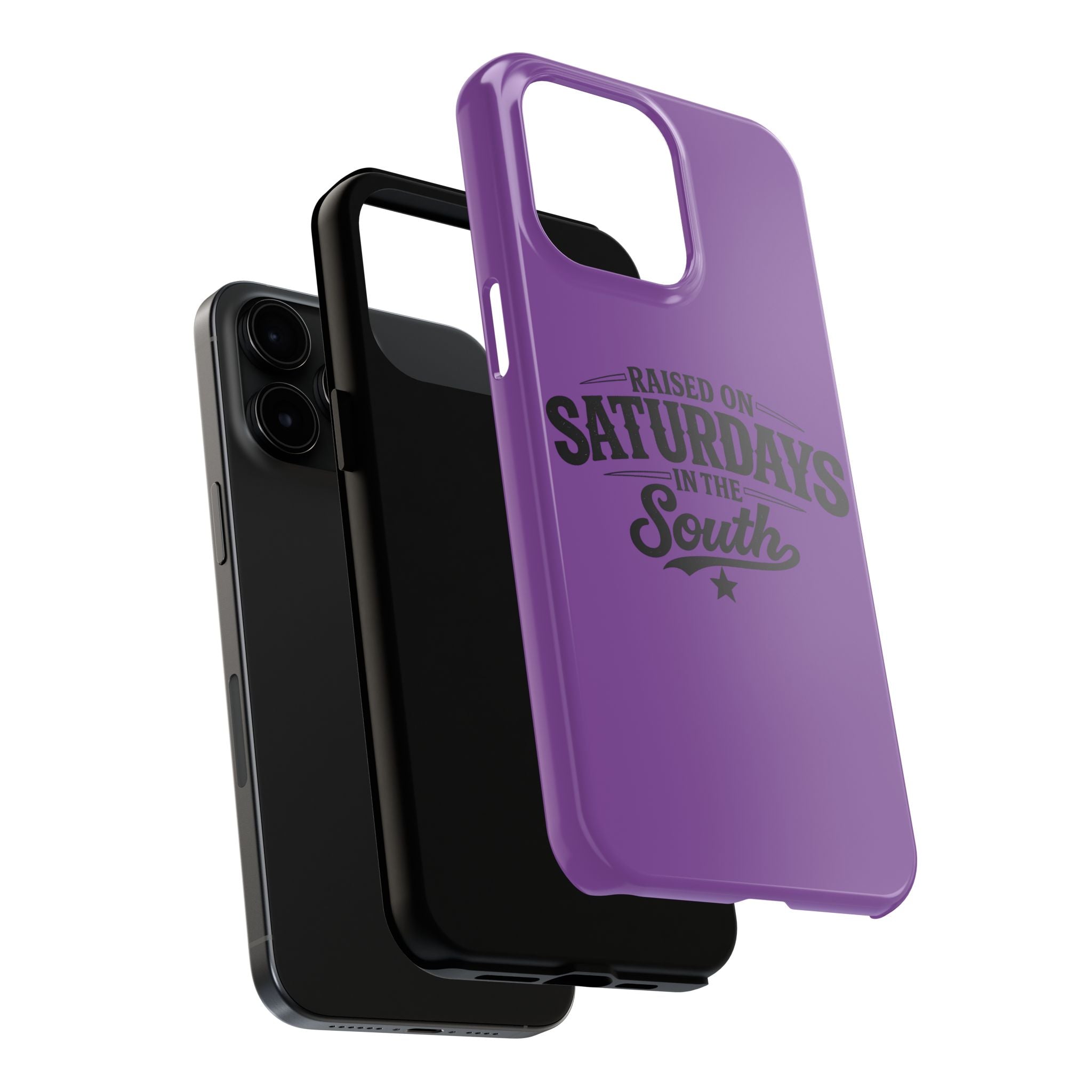 Raised On Saturdays In The South Phone Case-(purple)