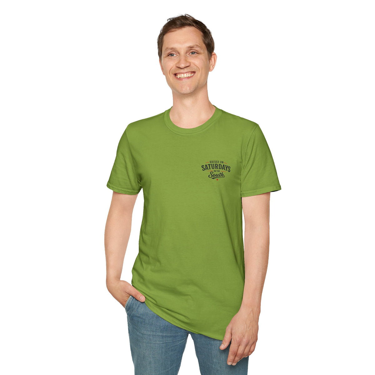 "Raised On Saturdays In The South" Vintage T-Shirt-Saturdays Are Made For Fishin