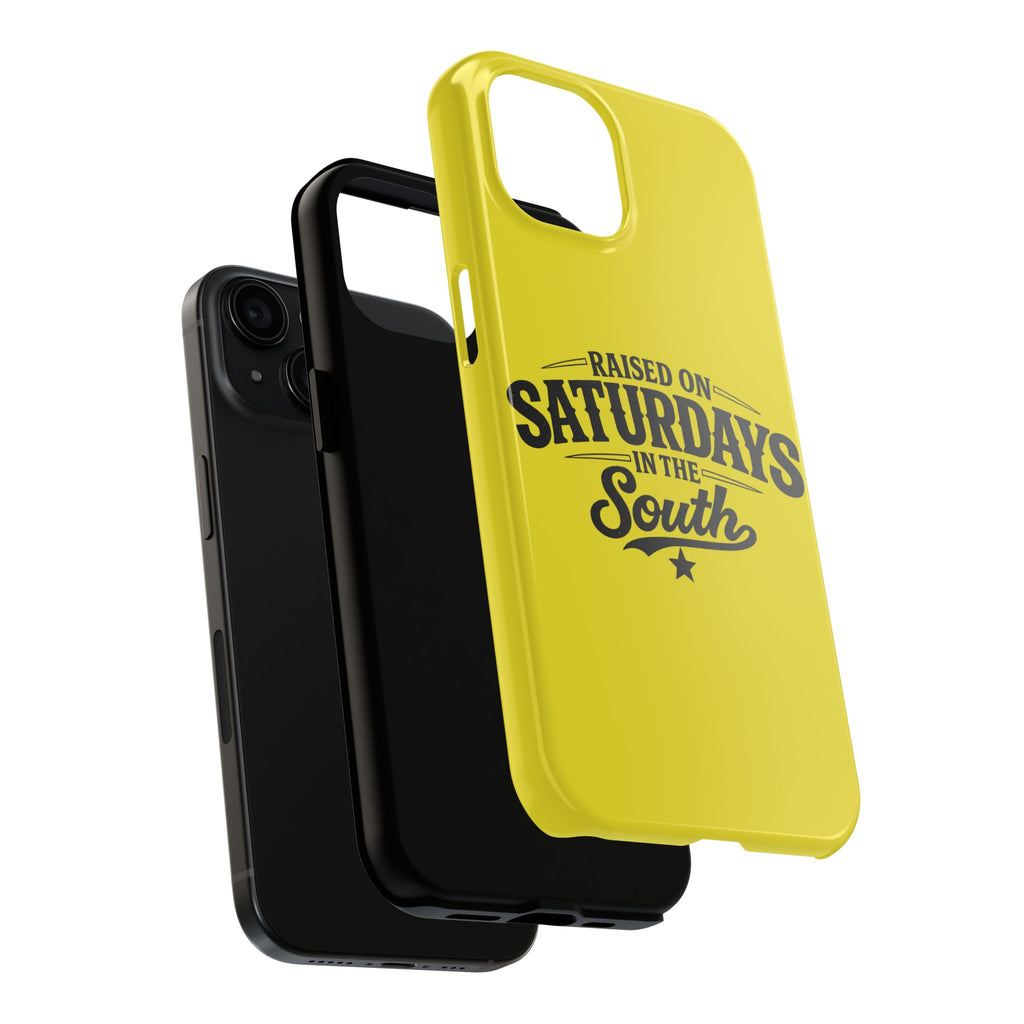 Raised On Saturdays In The South Phone Case-(yellow)