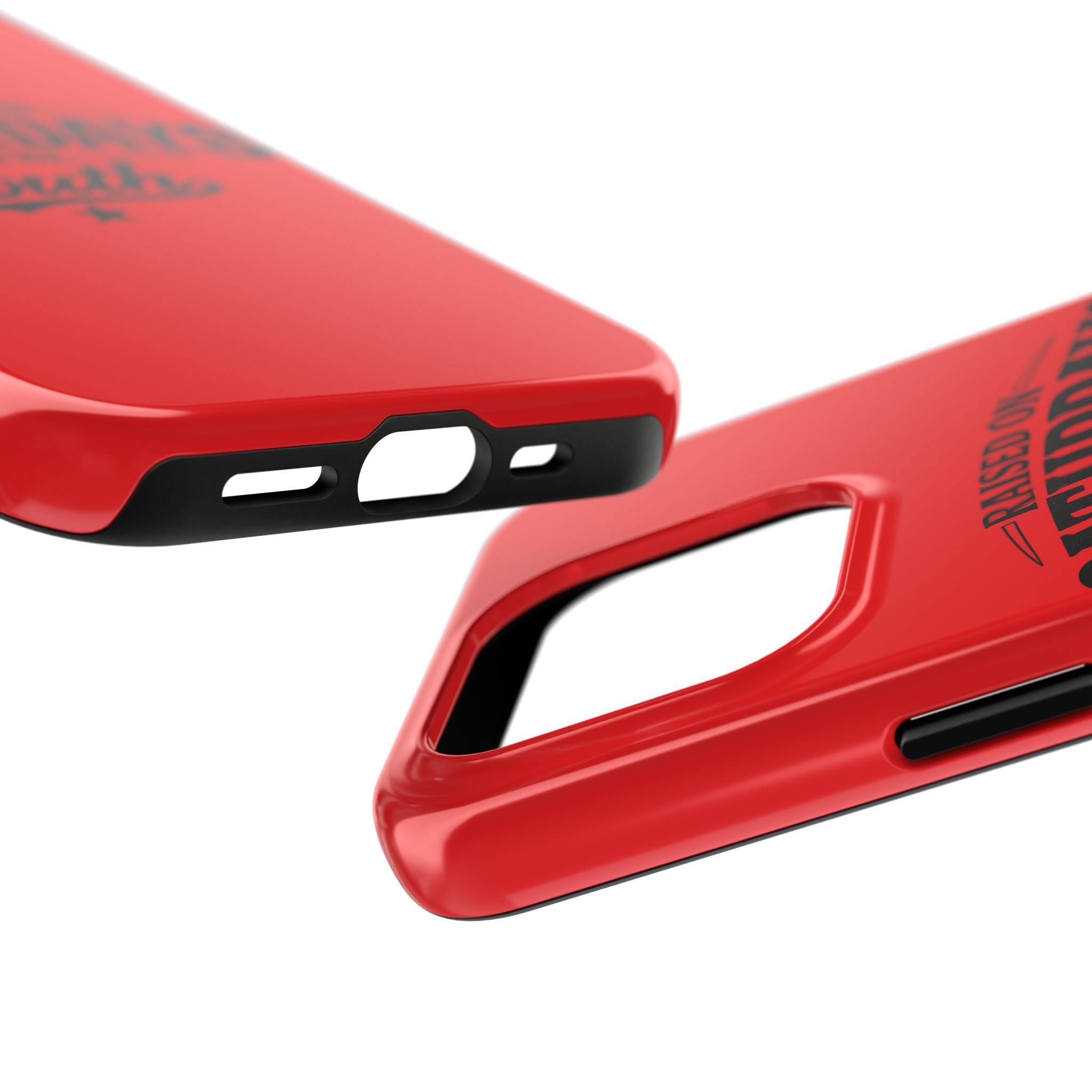 Raised On Saturdays In The South Phone Case-(red)