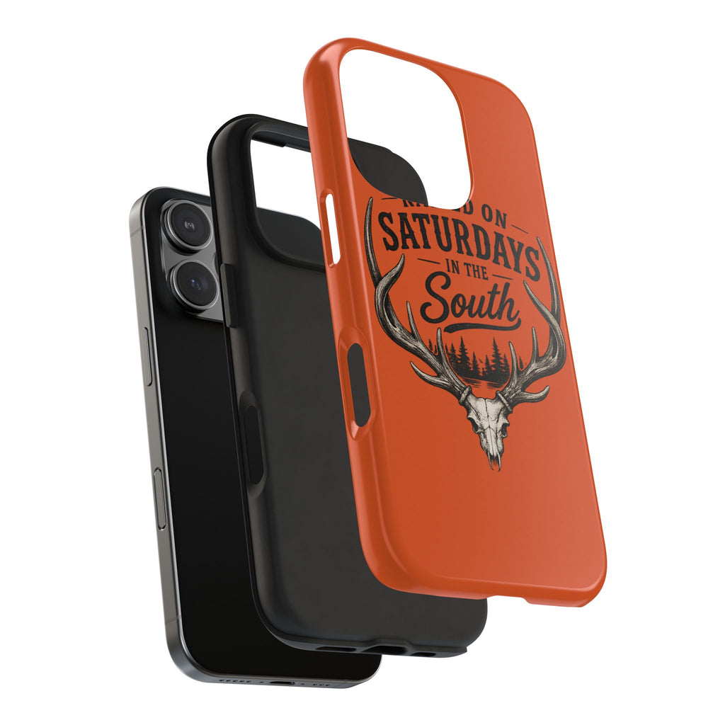 Raised On Saturdays In The South Phone Case-Spread Runs Deep In The Woods-(orange)