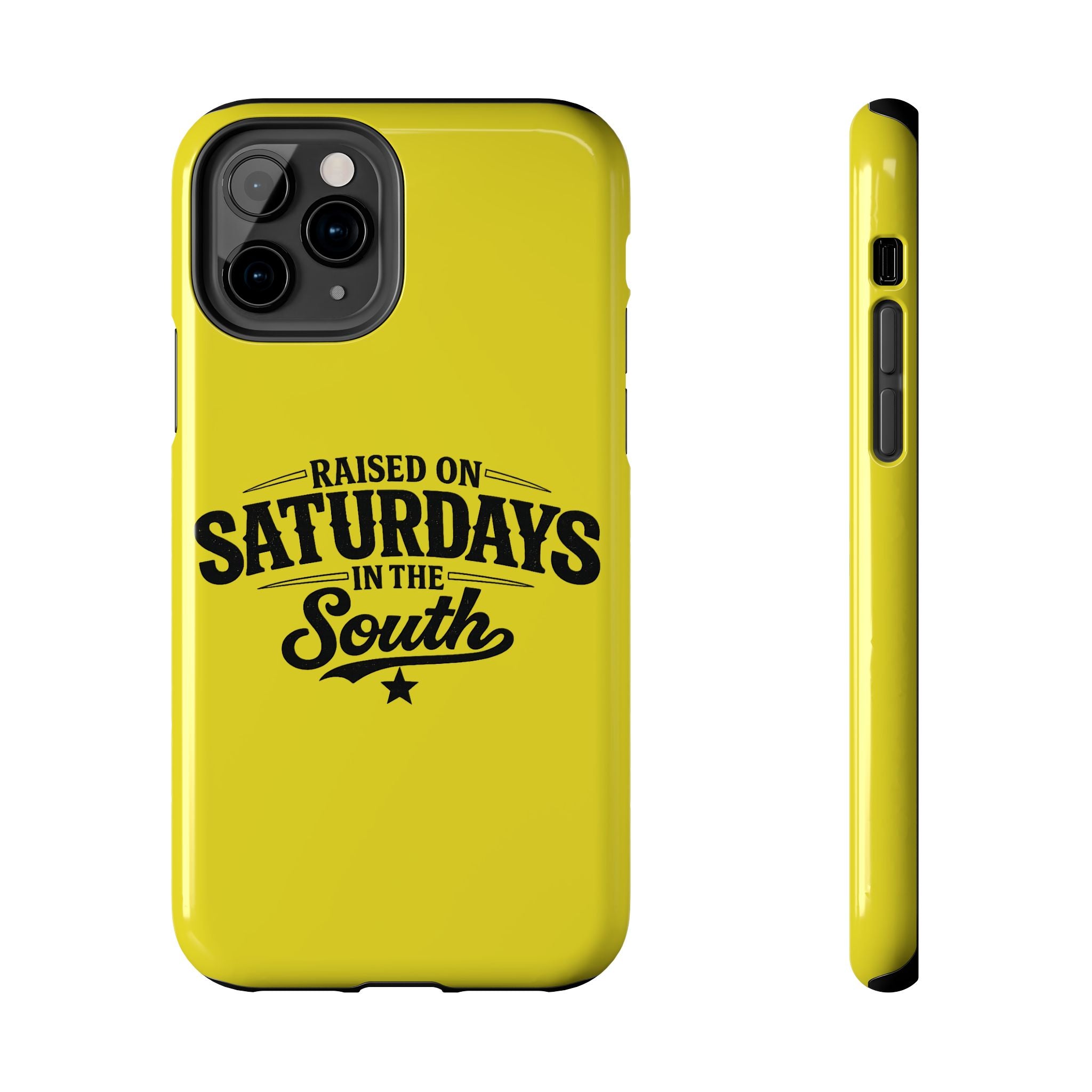 Raised On Saturdays In The South Phone Case-(yellow)