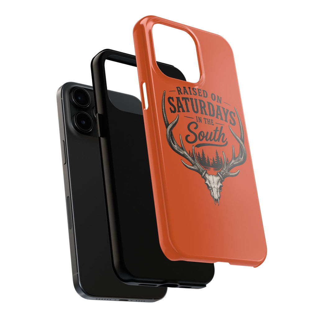 Raised On Saturdays In The South Phone Case-Spread Runs Deep In The Woods-(orange)