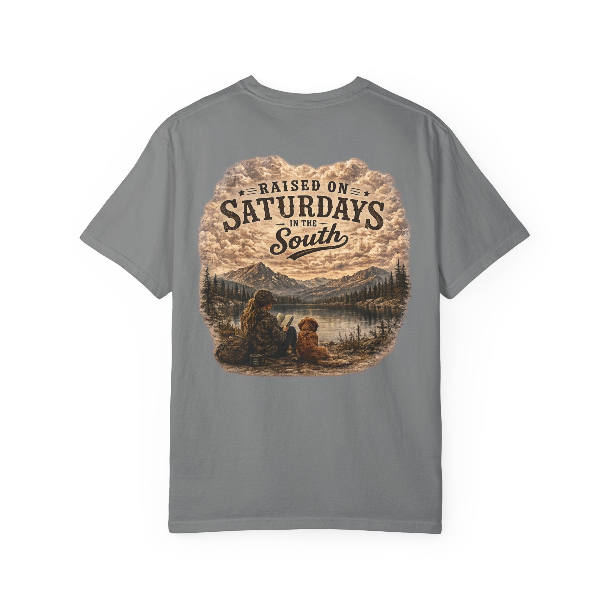 Raised On Saturdays In The South T-Shirt — Relaxing Saturday Morning In The Mountains