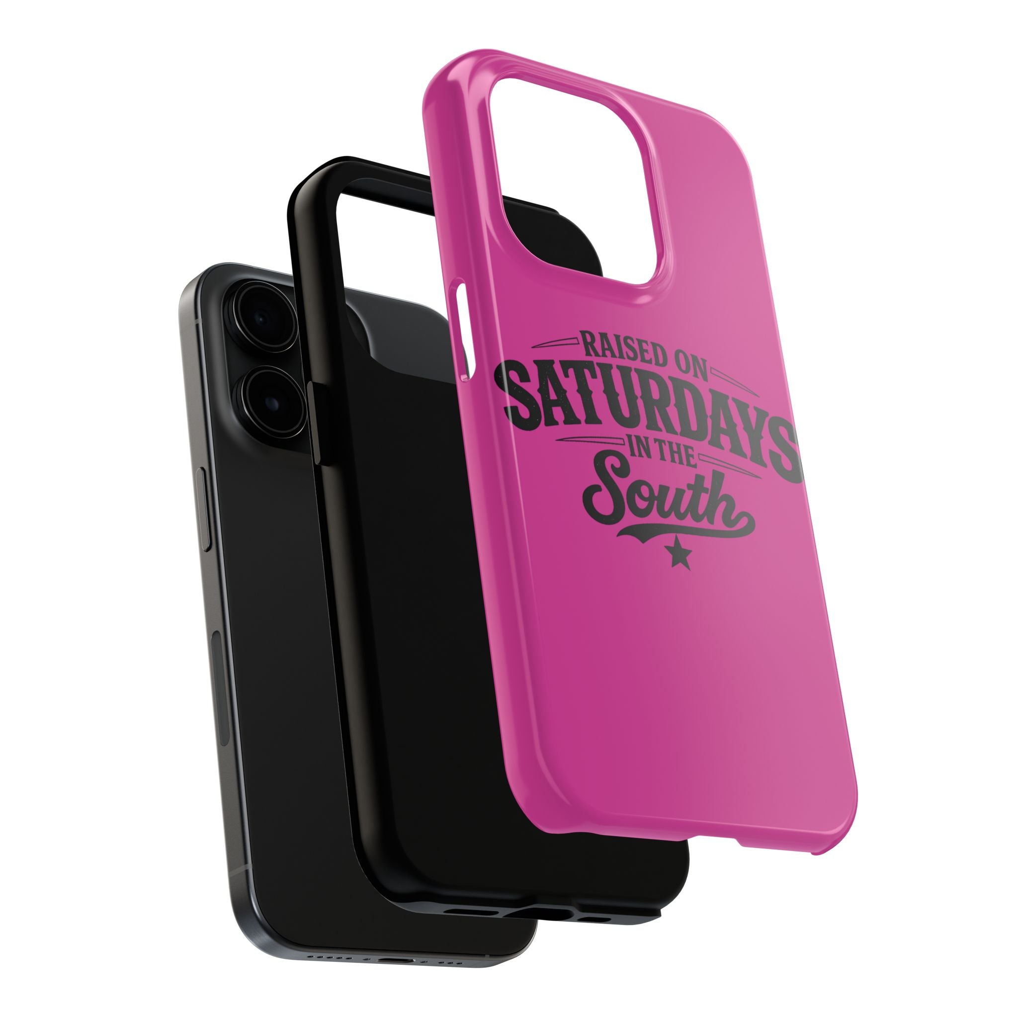 Raised On Saturdays In The South Phone Case-(pink)