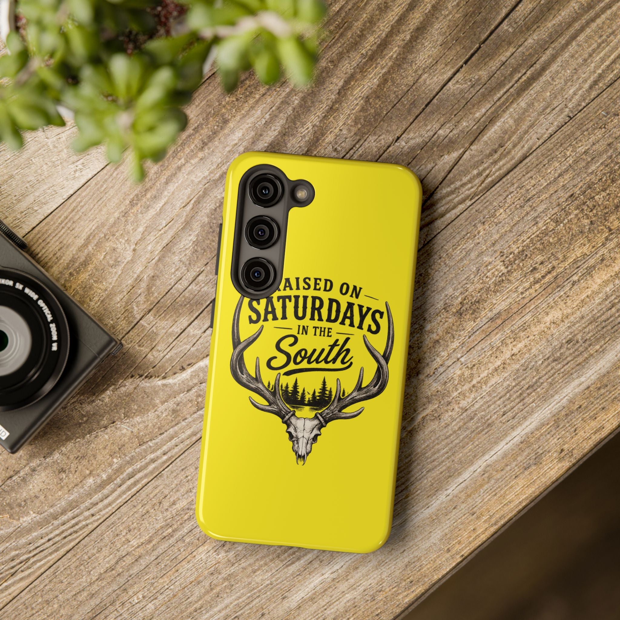 Raised On Saturdays In The South Phone Case-Spread Runs Deep In The Woods-(yellow)