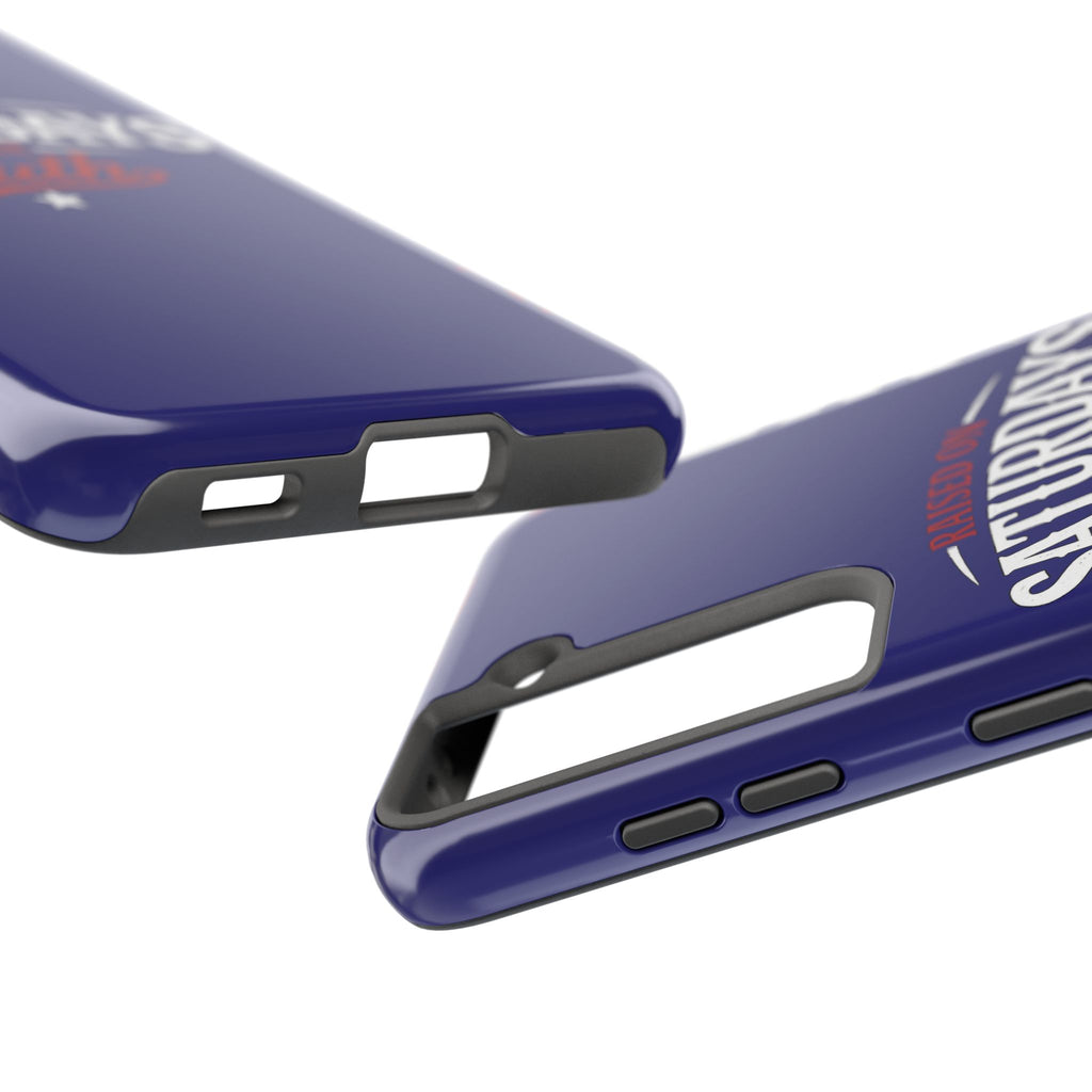 Raised on Saturdays in the South Phone Case-(blue)