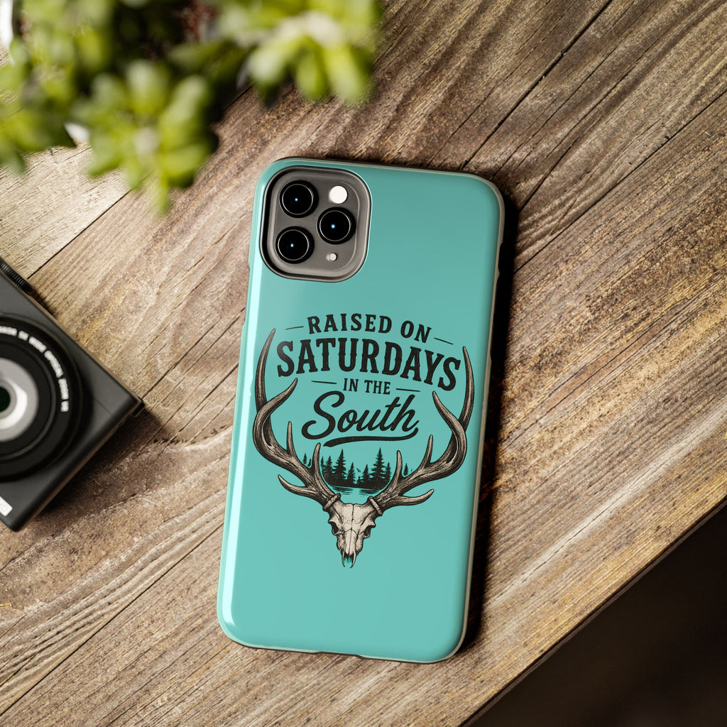 The Spreads Runs Deep In The Woods Phone Case-(blue)