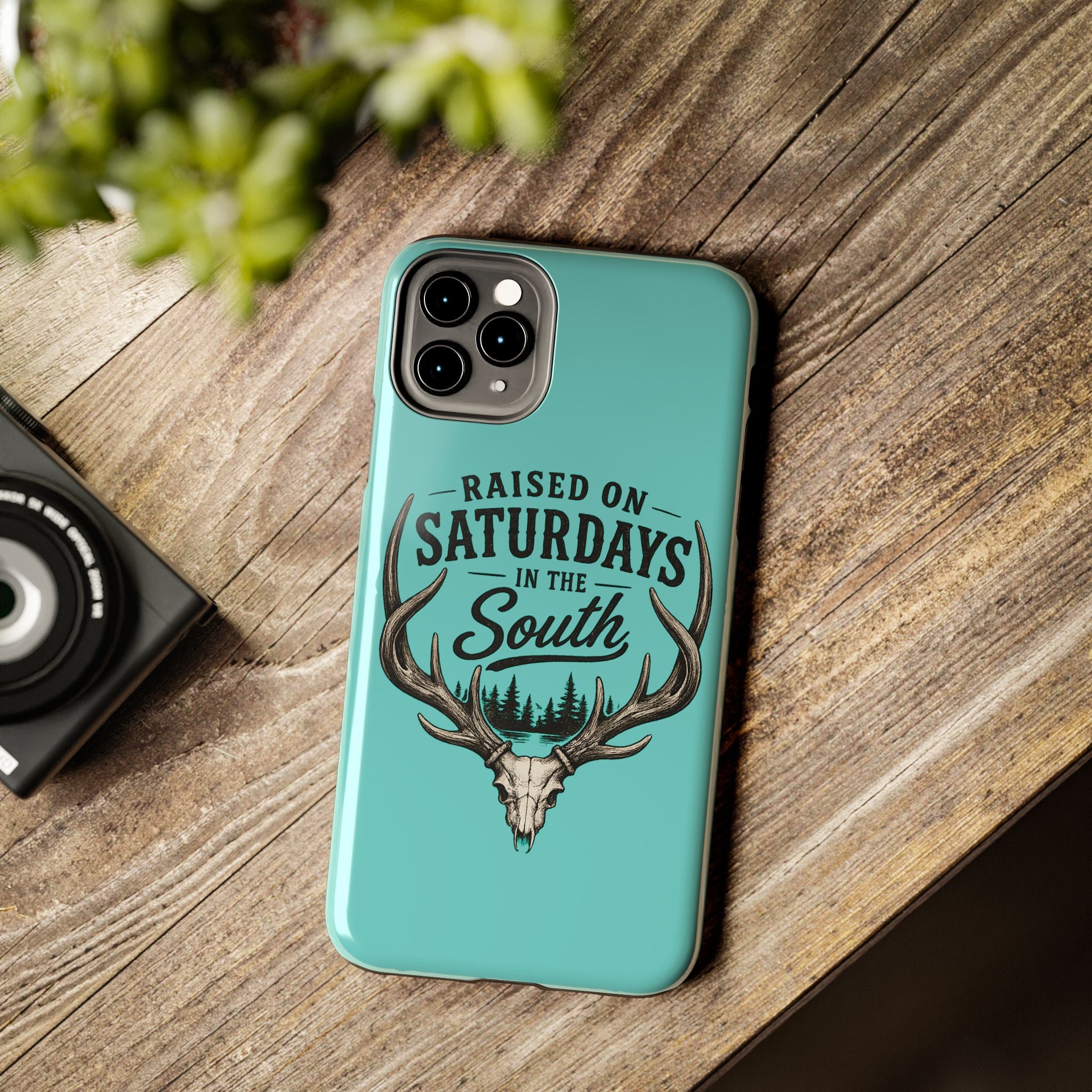 The Spreads Runs Deep In The Woods Phone Case-(blue)