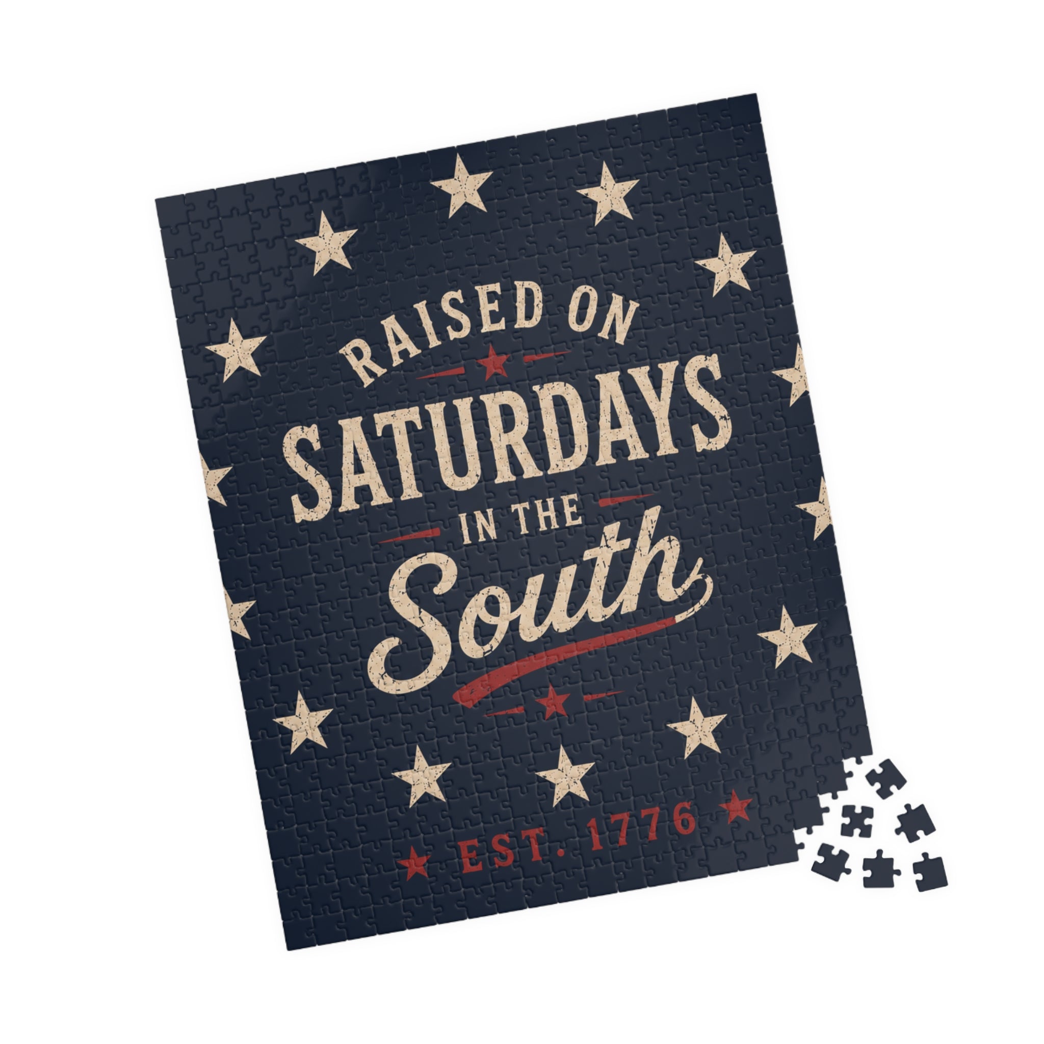 Raised On Saturdays In The South Jigsaw Puzzle – Patriotic Vintage