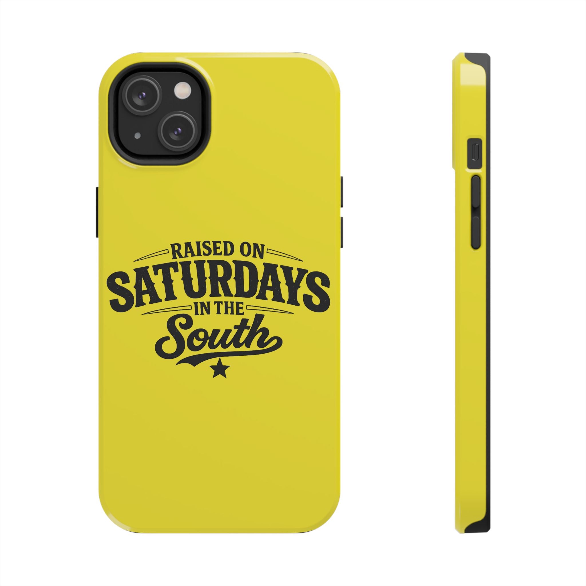 Raised On Saturdays In The South Phone Case-(yellow)