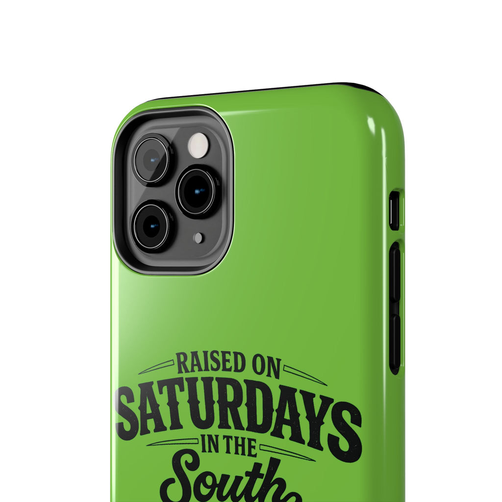 Raised On Saturdays In The South Phone Case-(green)