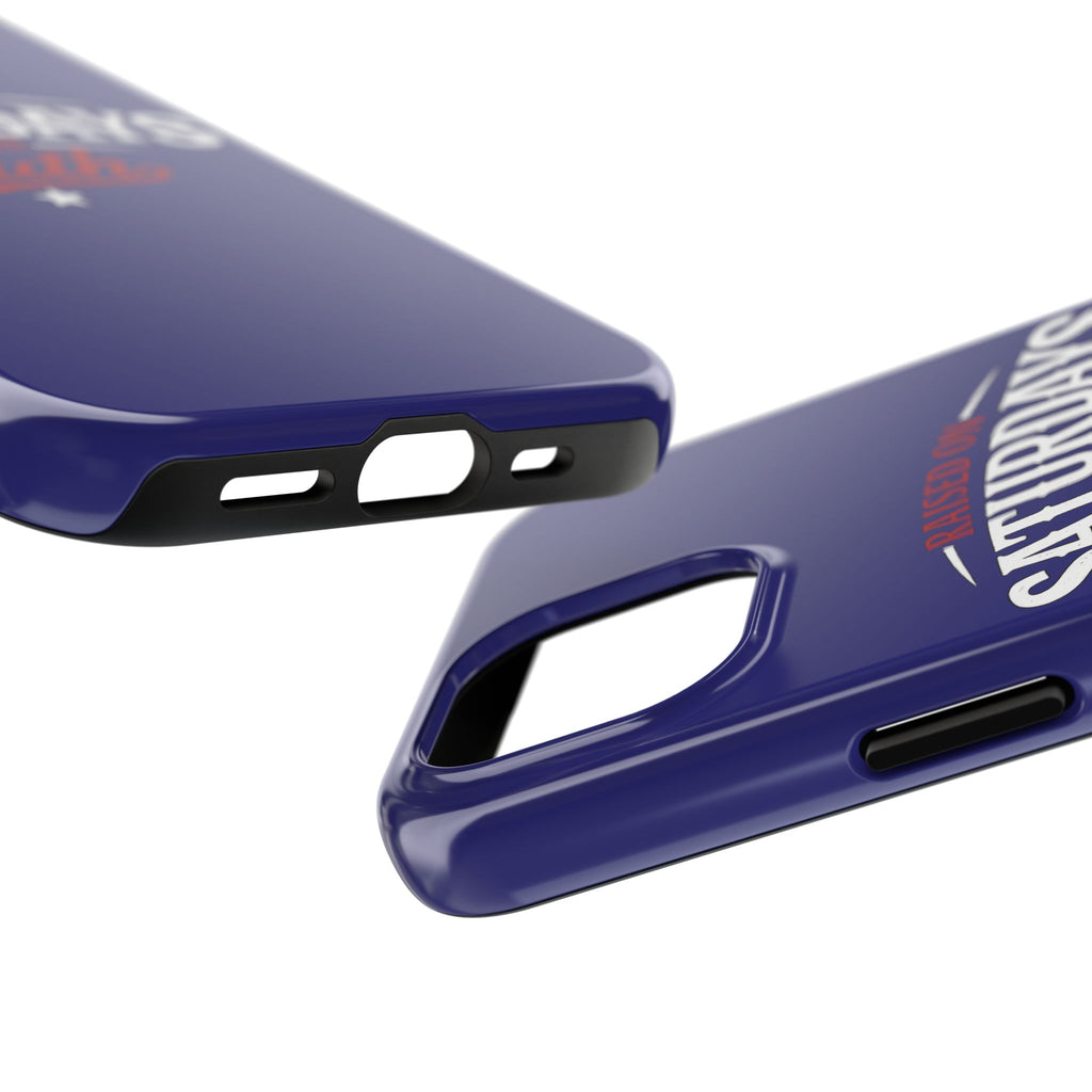 Raised on Saturdays in the South Phone Case-(blue)