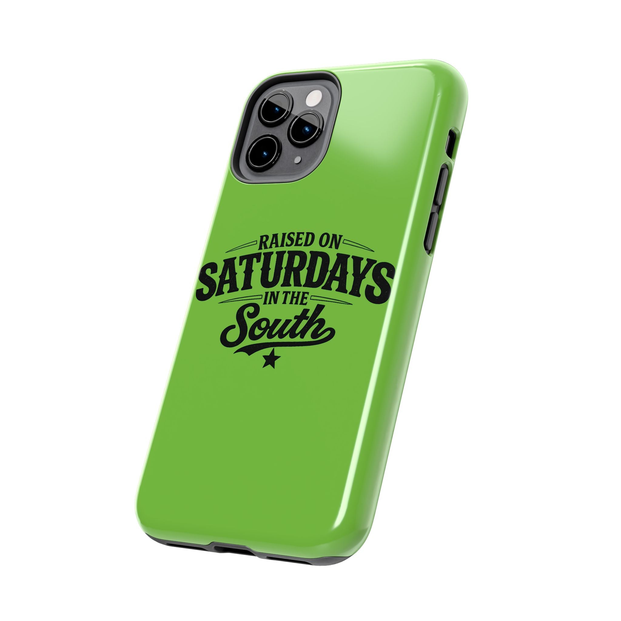 Raised On Saturdays In The South Phone Case-(green)