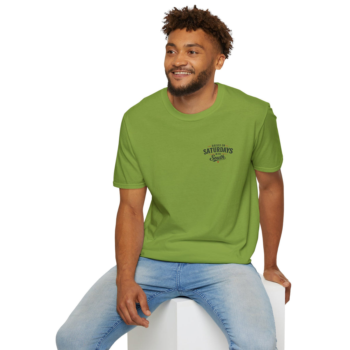 "Raised On Saturdays In The South" Vintage T-Shirt-Saturdays Are Made For Fishin