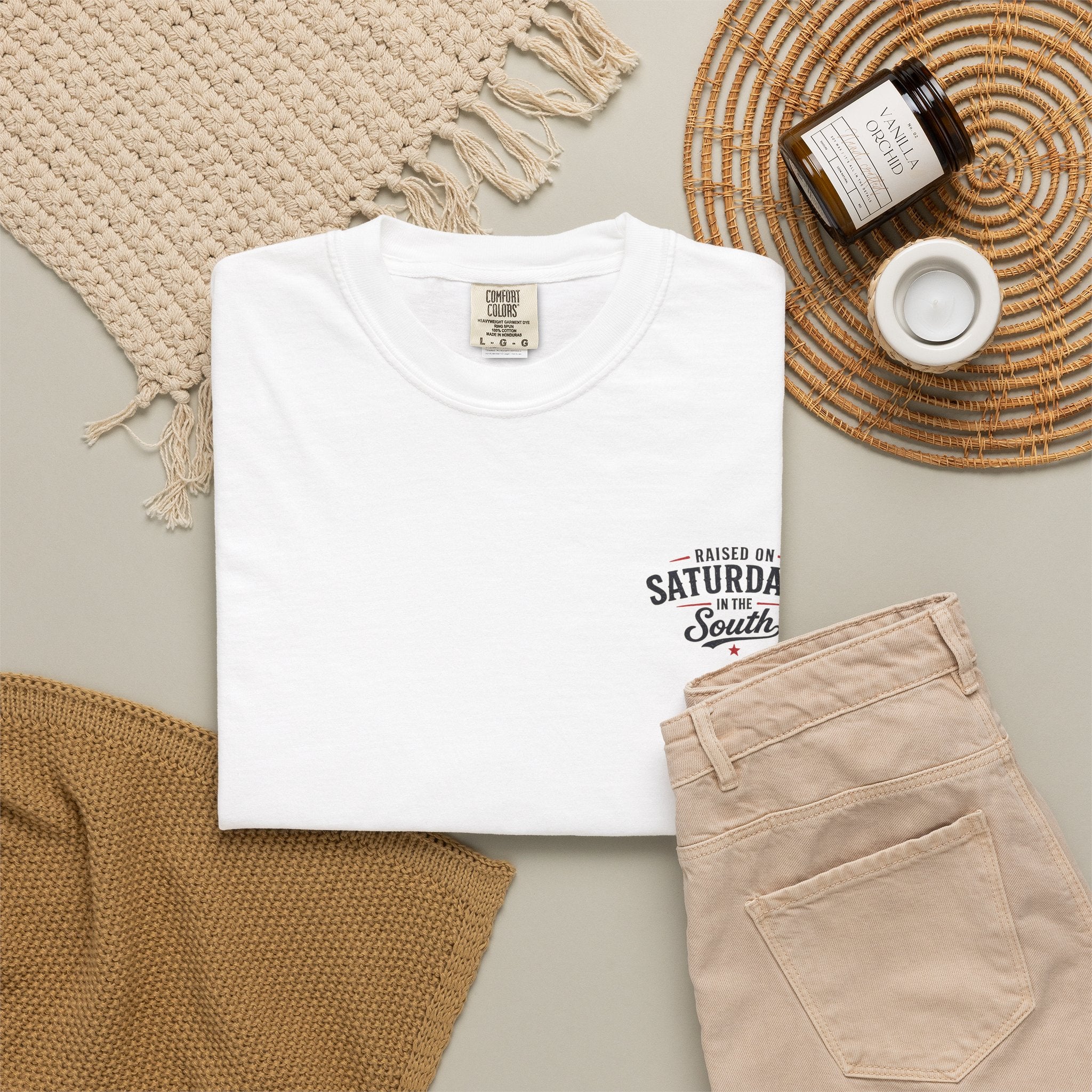 Raised On Saturdays In The South T‑Shirt — Good Riding Buddies Men's